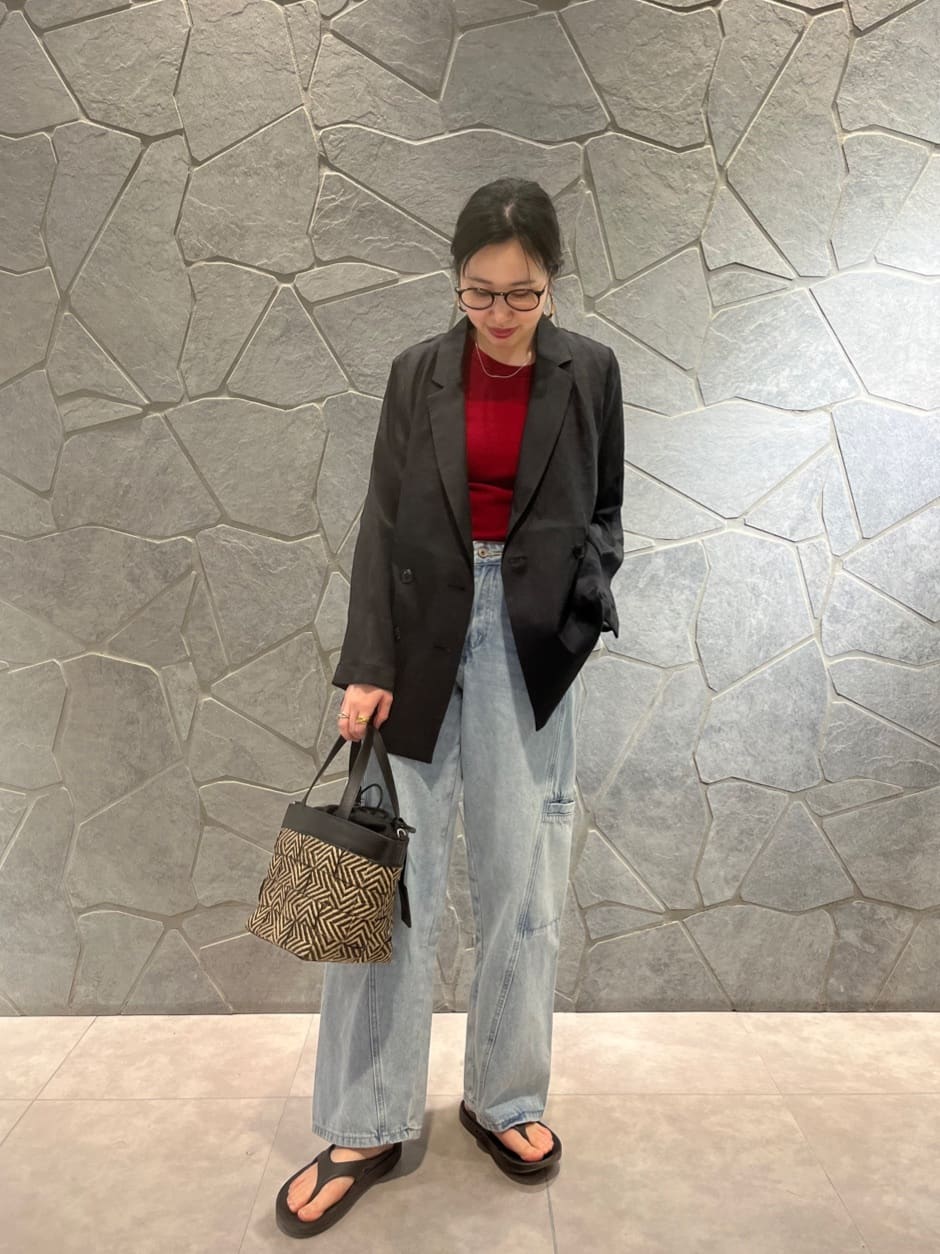 LASUDのリネンテーラードジャケットを使ったコーディネートを紹介します。｜Rakuten Fashion(楽天ファッション／旧楽天ブランドアベニュー)5775299