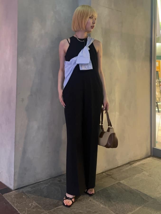 moussy | SCOOP SHOULDER ジャンプスーツ | Rakuten Fashion(楽天