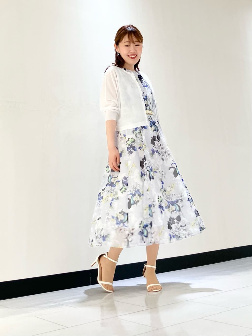 ANAYI | bouquet プリント ランダムタック ワンピース | Rakuten