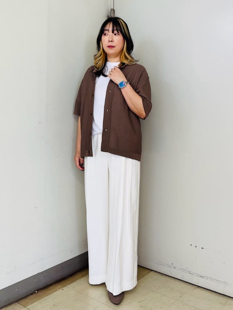 TAKEO KIKUCHIのニットシャツ カーディガンを使ったコーディネートを紹介します。｜Rakuten Fashion(楽天ファッション／旧楽天ブランドアベニュー)5792975