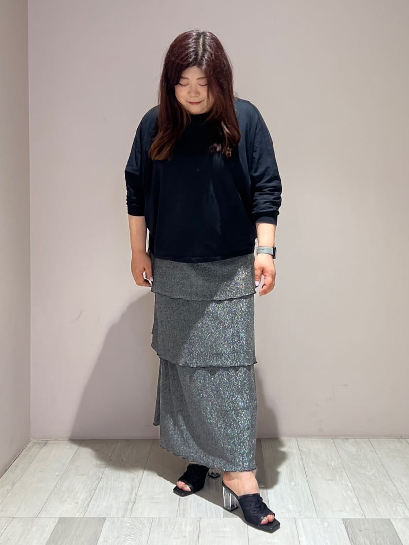 ESPERANZAのチュールメッシュクリアヒールミュールを使ったコーディネートを紹介します。｜Rakuten Fashion(楽天ファッション／旧楽天ブランドアベニュー)5802761