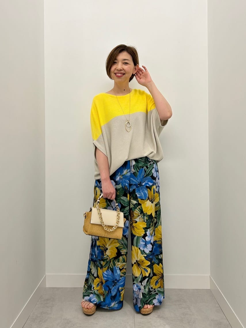 Vinのバイカラードルマンワイドニットを使ったコーディネートを紹介します。｜Rakuten Fashion(楽天ファッション／旧楽天ブランドアベニュー)5805505