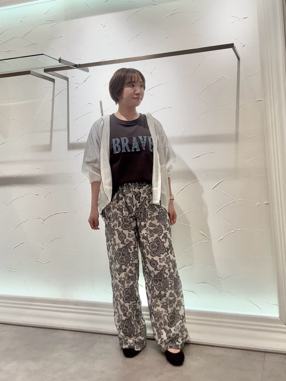 MAYSON GREYのペイズリー柄イージーワイドパンツ≪洗濯機で洗える≫を使ったコーディネートを紹介します。｜Rakuten Fashion(楽天ファッション／旧楽天ブランドアベニュー)5814592