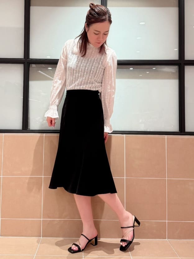 ESPERANZAのゴールドラインプレートヒールミュールを使ったコーディネートを紹介します。｜Rakuten Fashion(楽天ファッション／旧楽天ブランドアベニュー)5814616