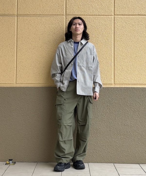 BEAMS HEARTのミニチェック柄 ボックス シャツを使ったコーディネートを紹介します。｜Rakuten Fashion(楽天ファッション／旧楽天ブランドアベニュー)5824458