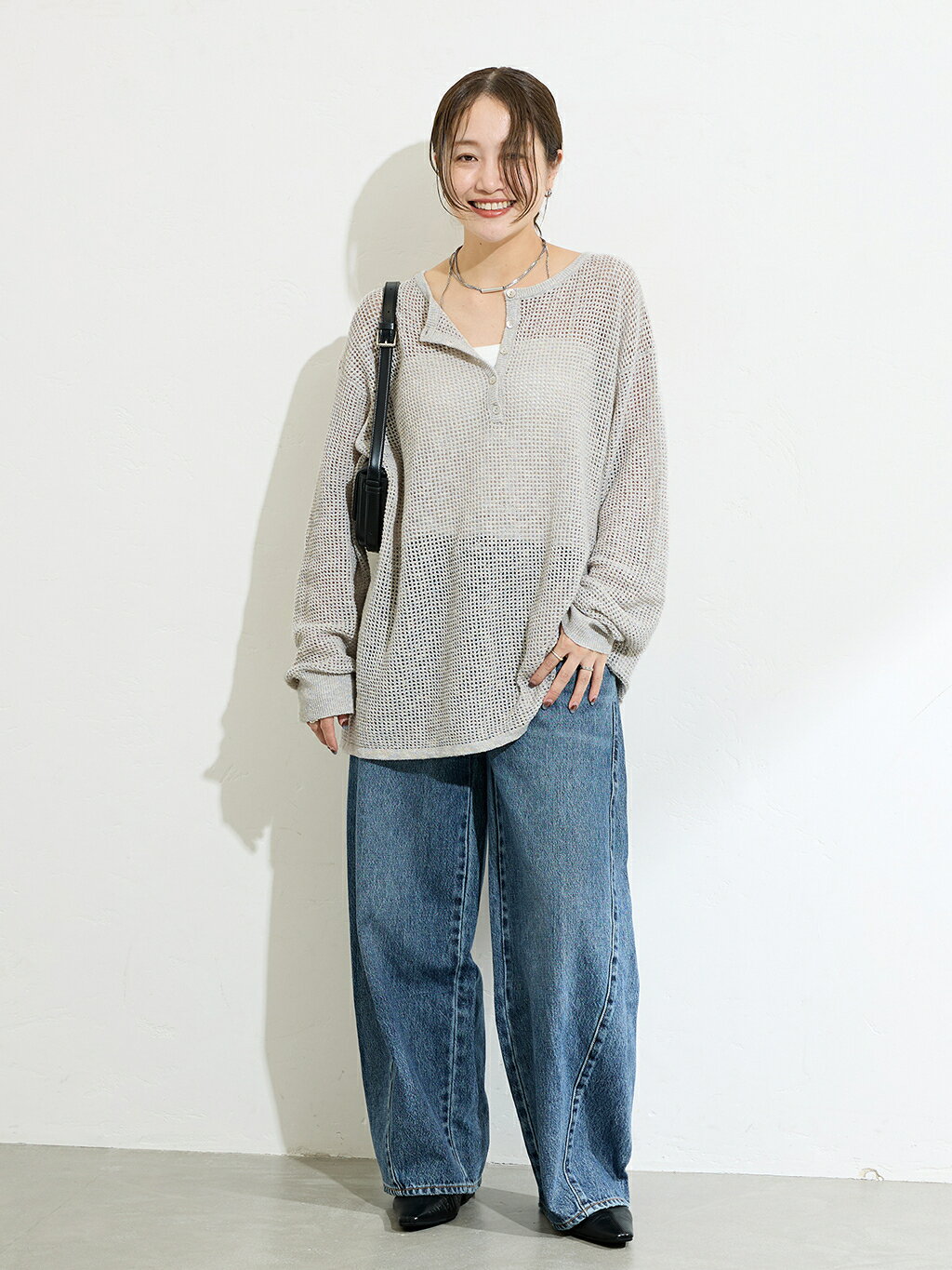 JOURNAL STANDARDの《追加》ヘンリーメッシュニットを使ったコーディネートを紹介します。｜Rakuten Fashion(楽天ファッション／旧楽天ブランドアベニュー)5720298
