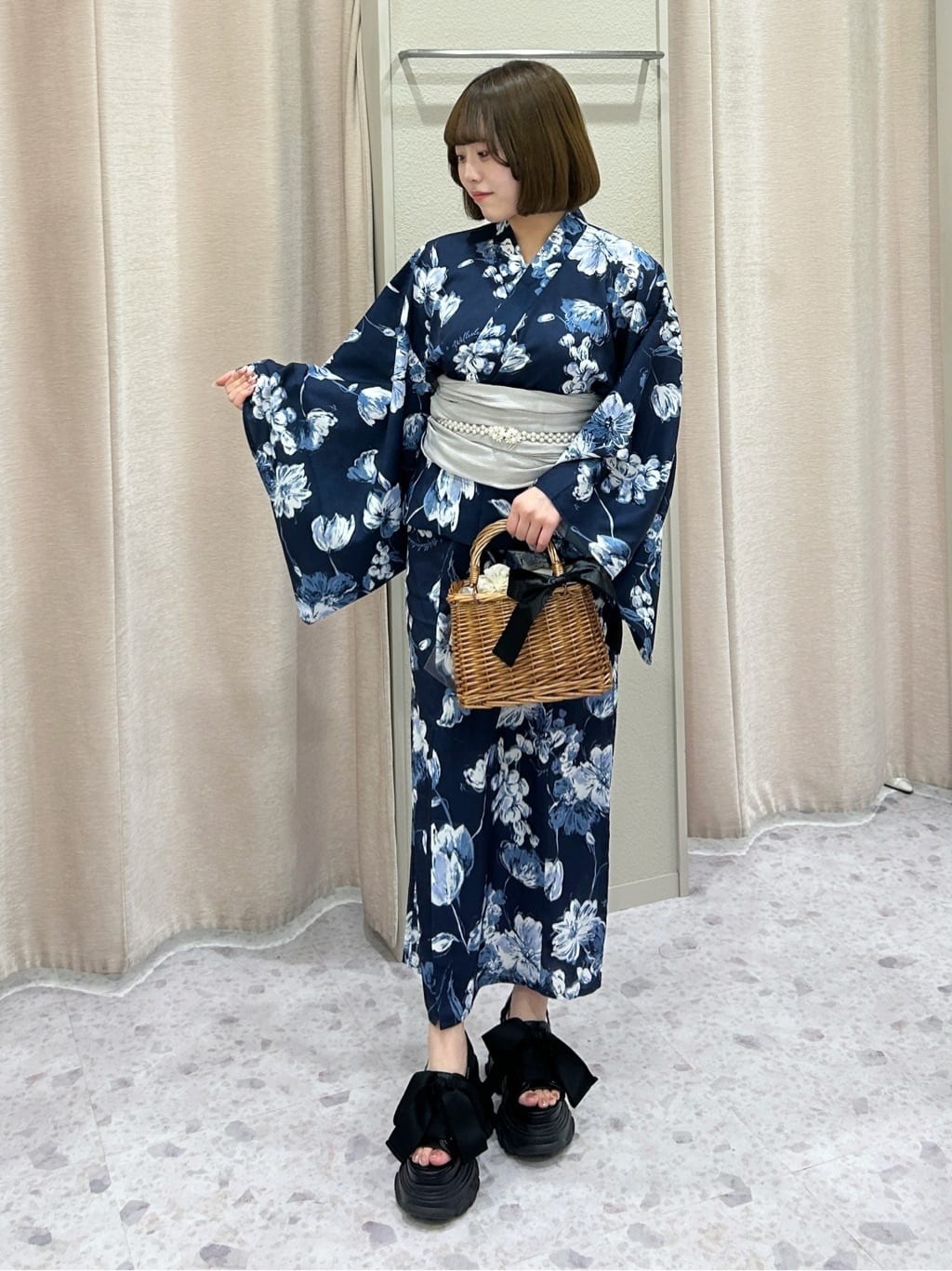 WILLSELECTION | ニュアンスフラワー浴衣SET | Rakuten Fashion(楽天