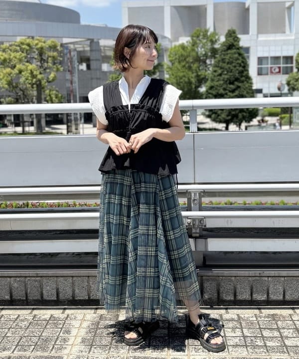 BEAMS HEARTのINDIA ピンタック ブラウスを使ったコーディネートを紹介します。｜Rakuten Fashion(楽天ファッション／旧楽天ブランドアベニュー)5833241