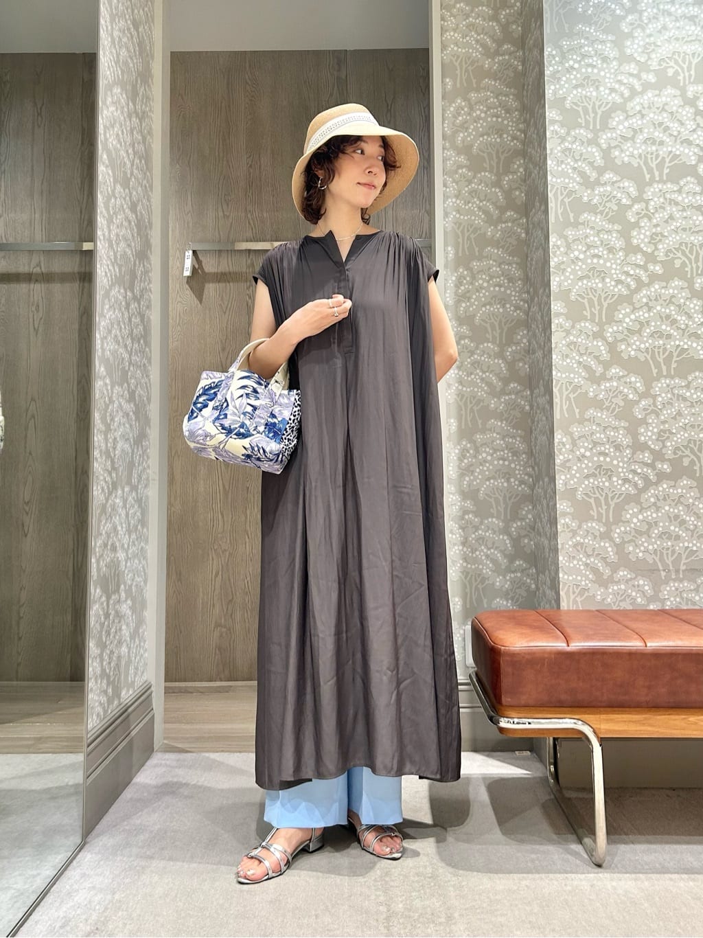 UNITED ARROWS LTD. OUTLET | ギャザー フレンチスリーブ ワンピース