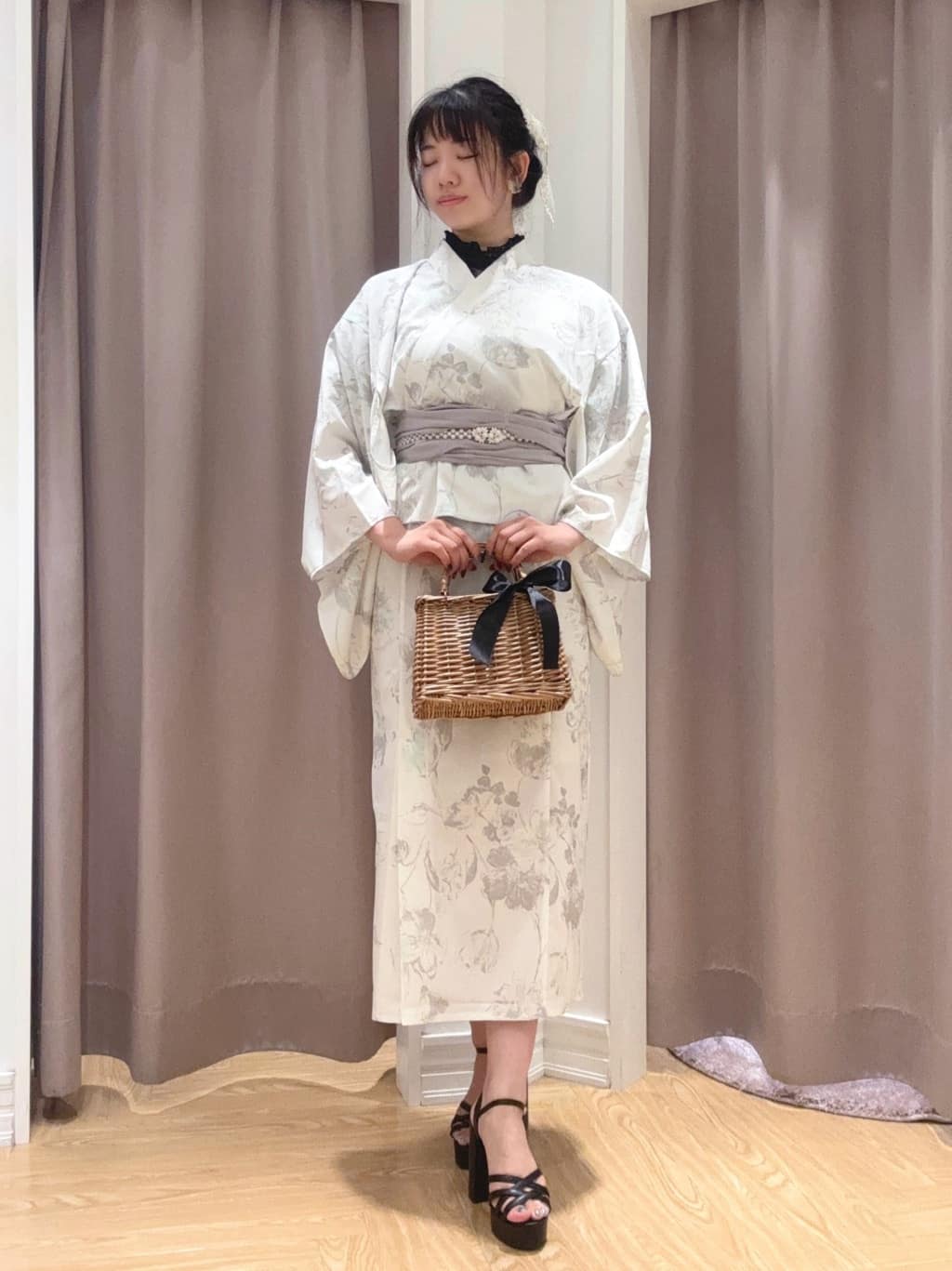 WILLSELECTION | ニュアンスフラワー浴衣SET | Rakuten Fashion(楽天