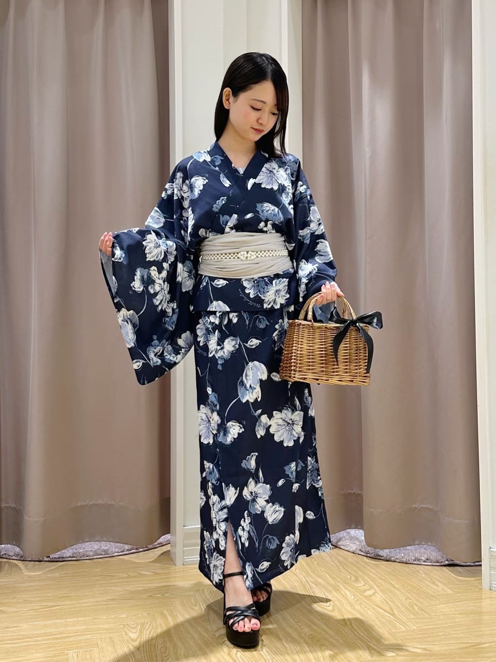 WILLSELECTION | ニュアンスフラワー浴衣SET | Rakuten Fashion(楽天