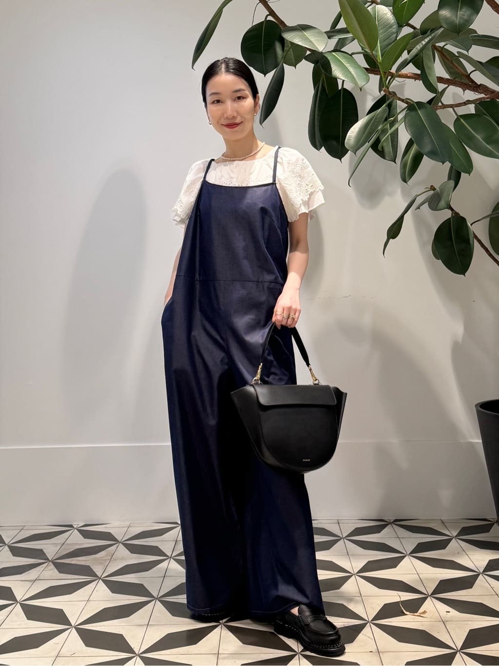 TOMORROWLAND | コットンシルクデニム サロペット | Rakuten Fashion