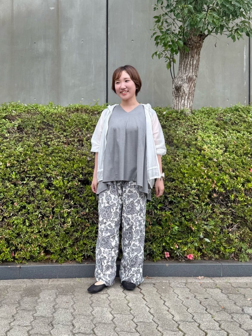 MAYSON GREYのペイズリー柄イージーワイドパンツ≪洗濯機で洗える≫を使ったコーディネートを紹介します。｜Rakuten Fashion(楽天ファッション／旧楽天ブランドアベニュー)5864116