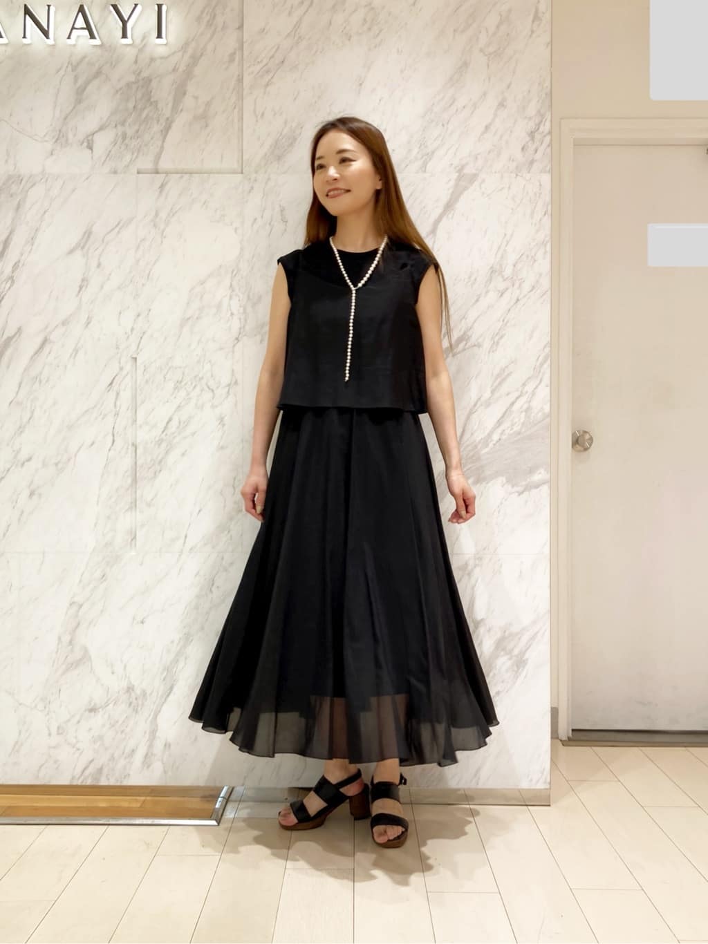 ANAYI | シルクコットンローンキャミ ワンピース | Rakuten Fashion