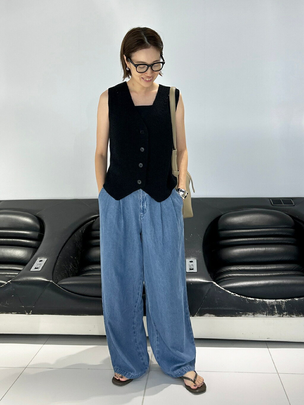 SLOBE IENA | 《4サイズ展開/追加4》LEDENIM TUCK TROUSERデニム