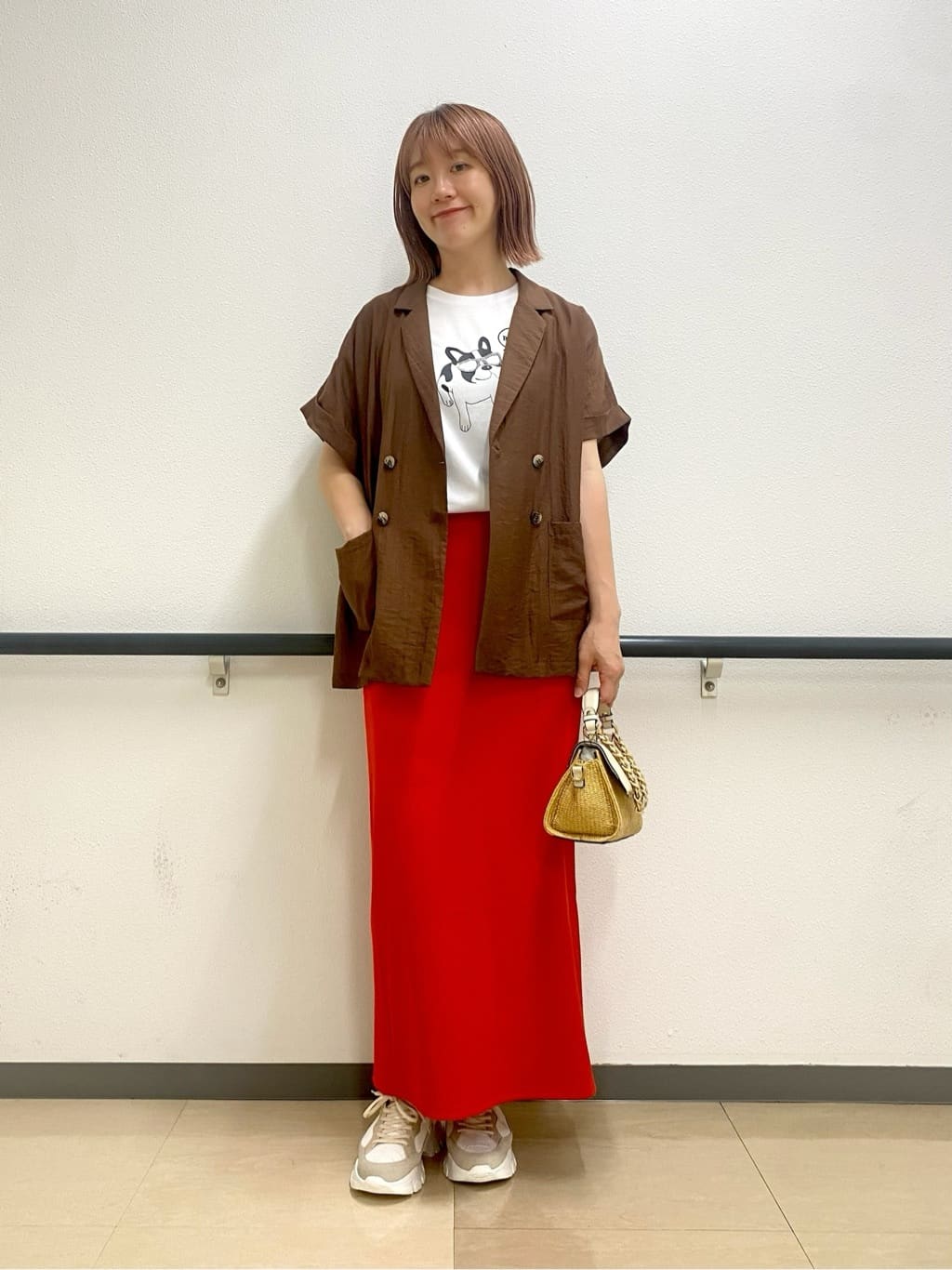 Vinの麻混ハーフスリーブジャケットを使ったコーディネートを紹介します。｜Rakuten Fashion(楽天ファッション／旧楽天ブランドアベニュー)5869366