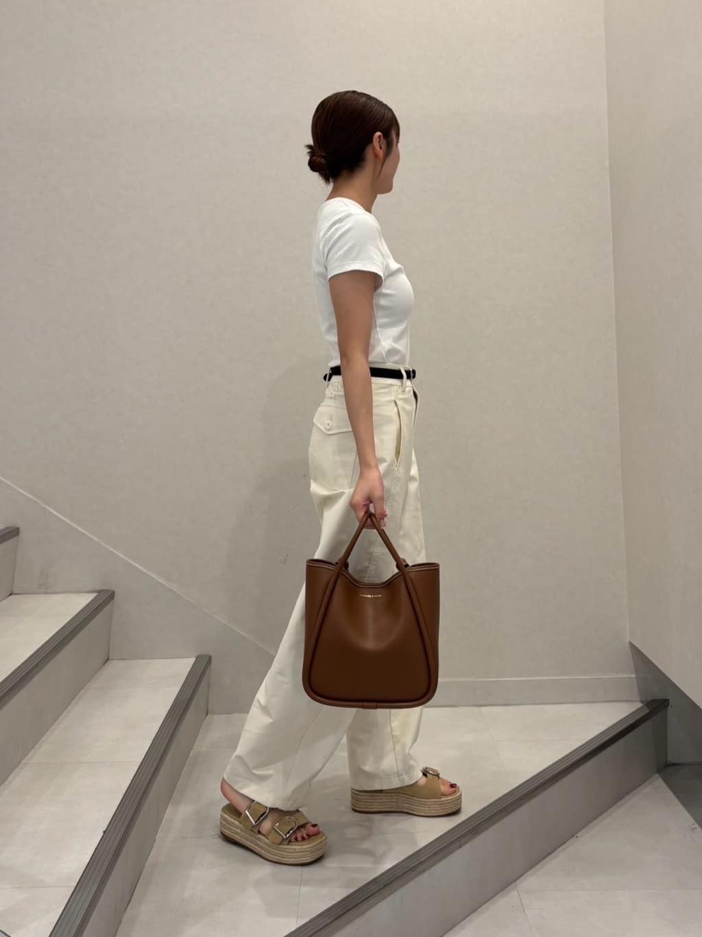 CHARLES & KEITH | エスパドリーユ フラットフォームサンダル