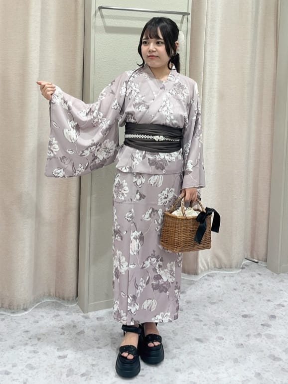 WILLSELECTION | ニュアンスフラワー浴衣SET | Rakuten Fashion(楽天