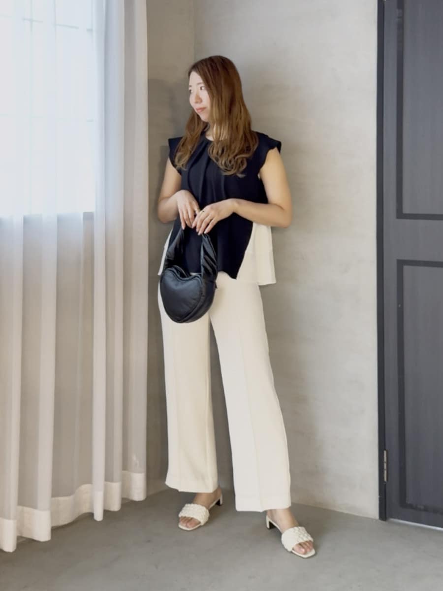 Viaggio Bluの【新色追加】接触冷感2WAYストレッチワイドパンツ≪洗濯機で洗える≫を使ったコーディネートを紹介します。｜Rakuten Fashion(楽天ファッション／旧楽天ブランドアベニュー)5879806