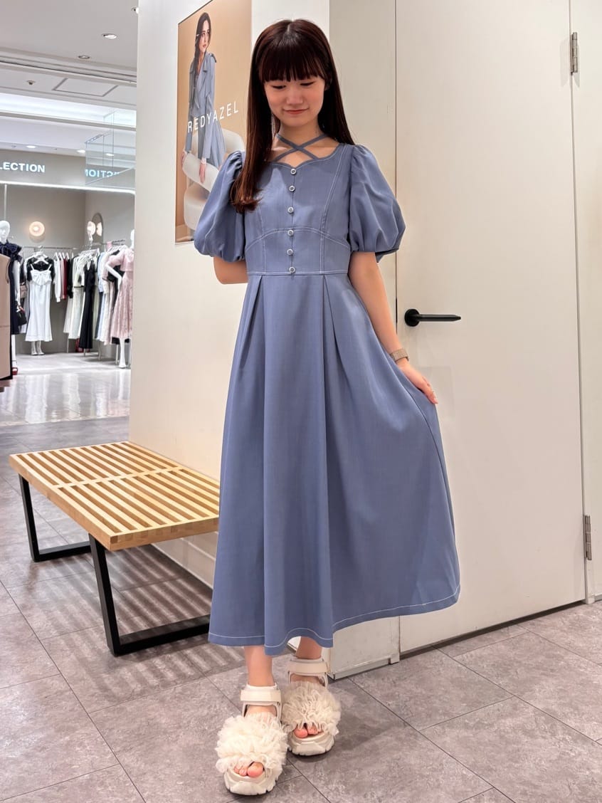 REDYAZELのバルーンスリーブワンピースを使ったコーディネートを紹介します。｜Rakuten Fashion(楽天ファッション／旧楽天ブランドアベニュー)5884809