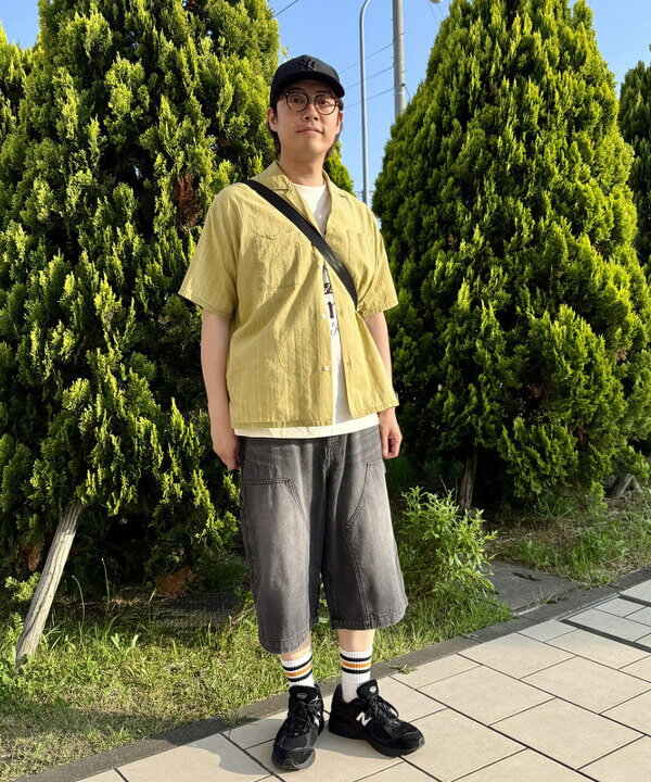 BEAMS HEARTのフェード ドビー オープンカラー シャツを使ったコーディネートを紹介します。｜Rakuten Fashion(楽天ファッション／旧楽天ブランドアベニュー)5888203