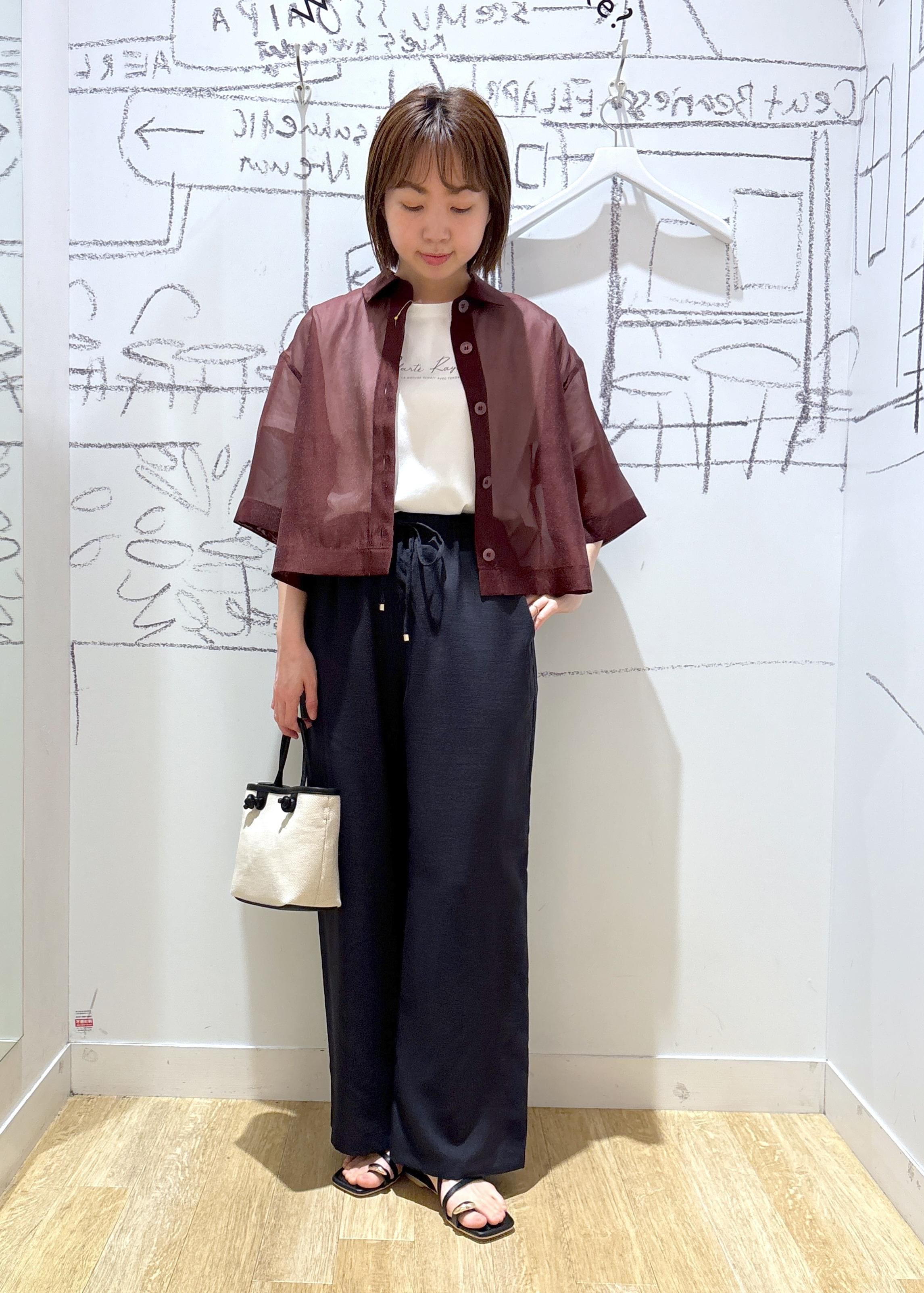 ROPE' PICNICの【接触冷感】ハーフスリーブシアーシャツを使ったコーディネートを紹介します。｜Rakuten Fashion(楽天ファッション／旧楽天ブランドアベニュー)5908680