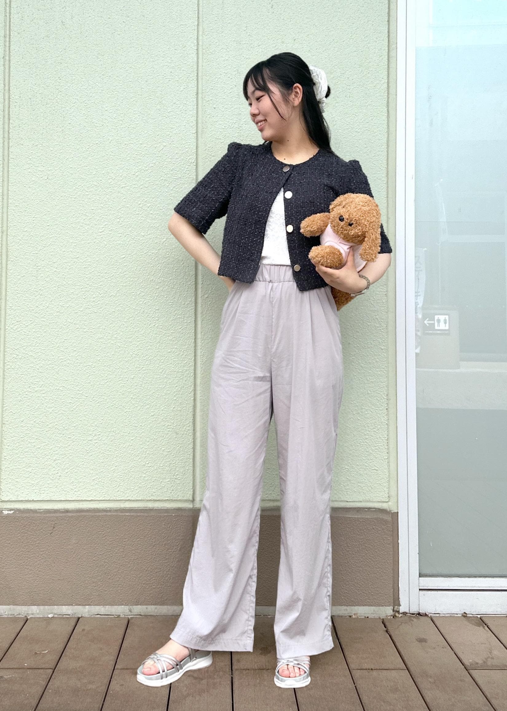 ROPE' PICNICの【サマー・ツイード】金ボタンカーディジャケットを使ったコーディネートを紹介します。｜Rakuten Fashion(楽天ファッション／旧楽天ブランドアベニュー)5908742