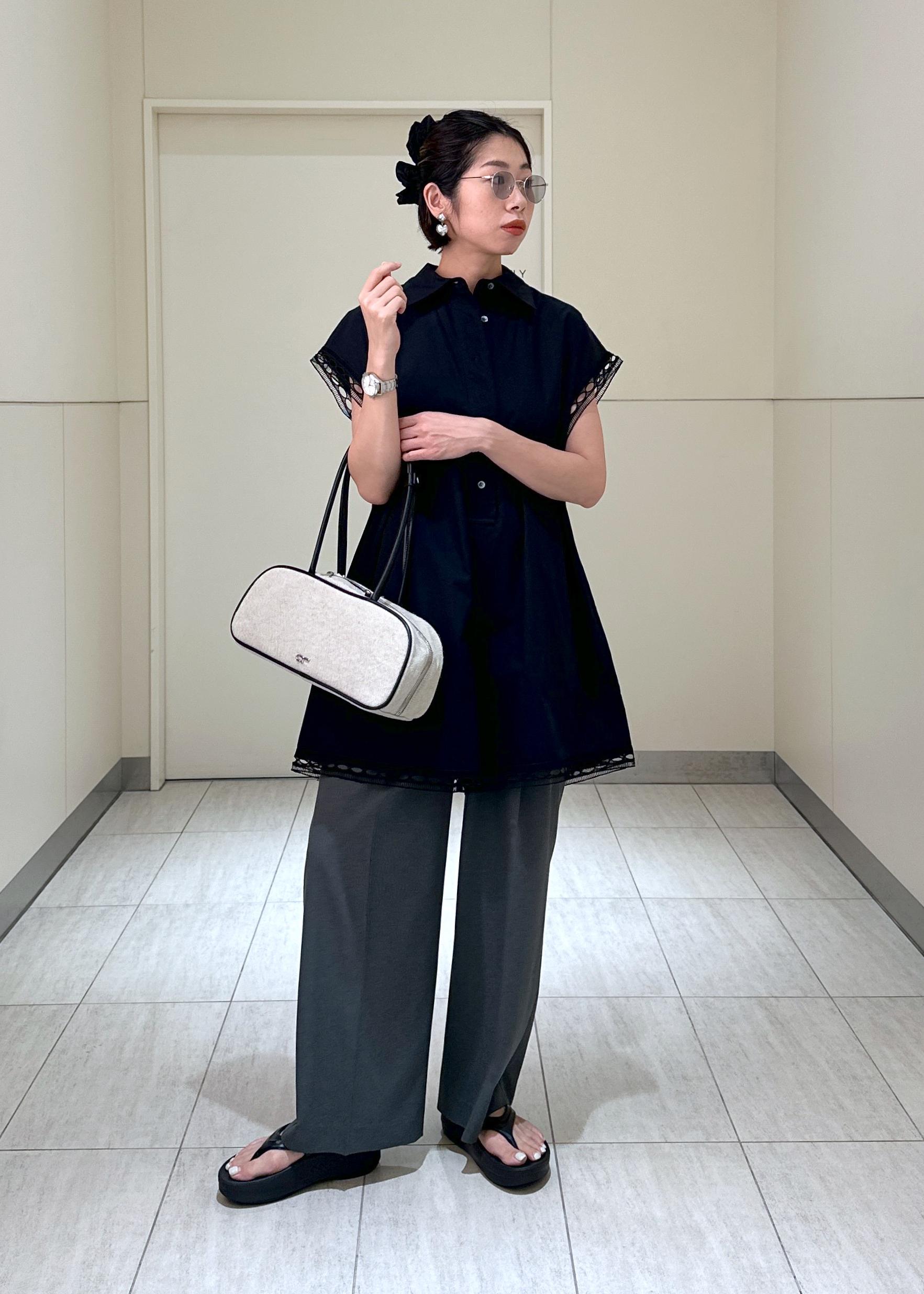 新作 ADAM ET ROPE'レースシャツロンパース ADAM ET ROPE' | レース