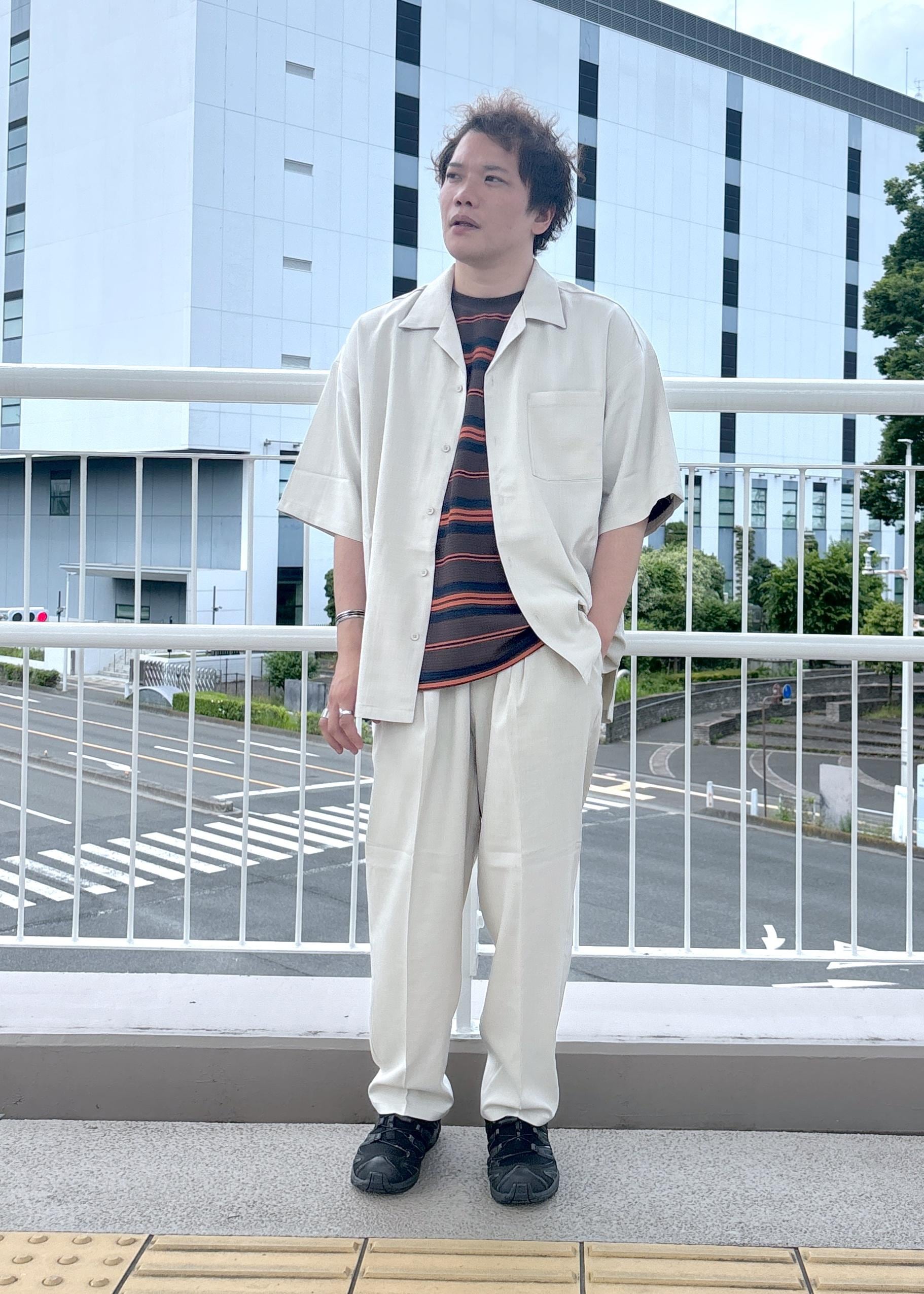 JUN STANDARD PICKS | リネンライクカチオン半袖シャツ/セットアップ