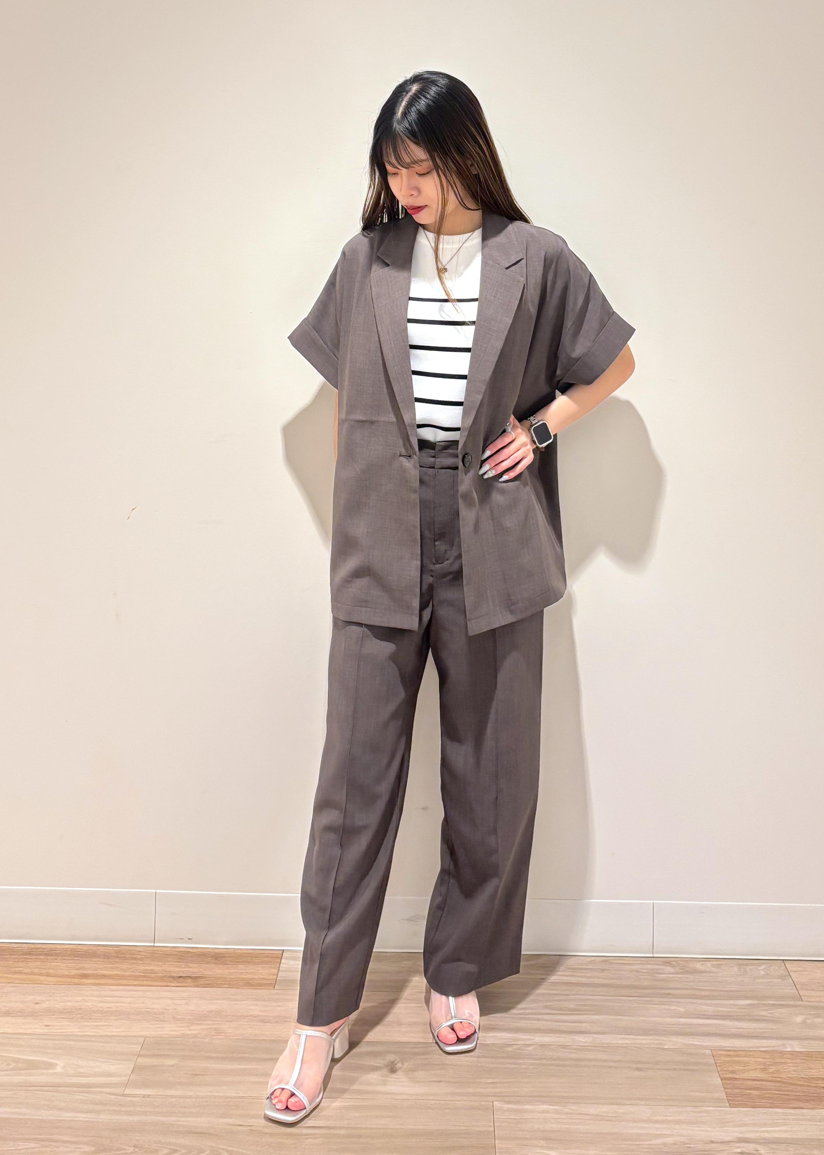 ROPE' PICNICの【UVカット・速乾】【リネンライク・シリーズ】ピンタックワイドスラックスパンツ/セットアップ対応を使ったコーディネートを紹介します。｜Rakuten Fashion(楽天ファッション／旧楽天ブランドアベニュー)5933274