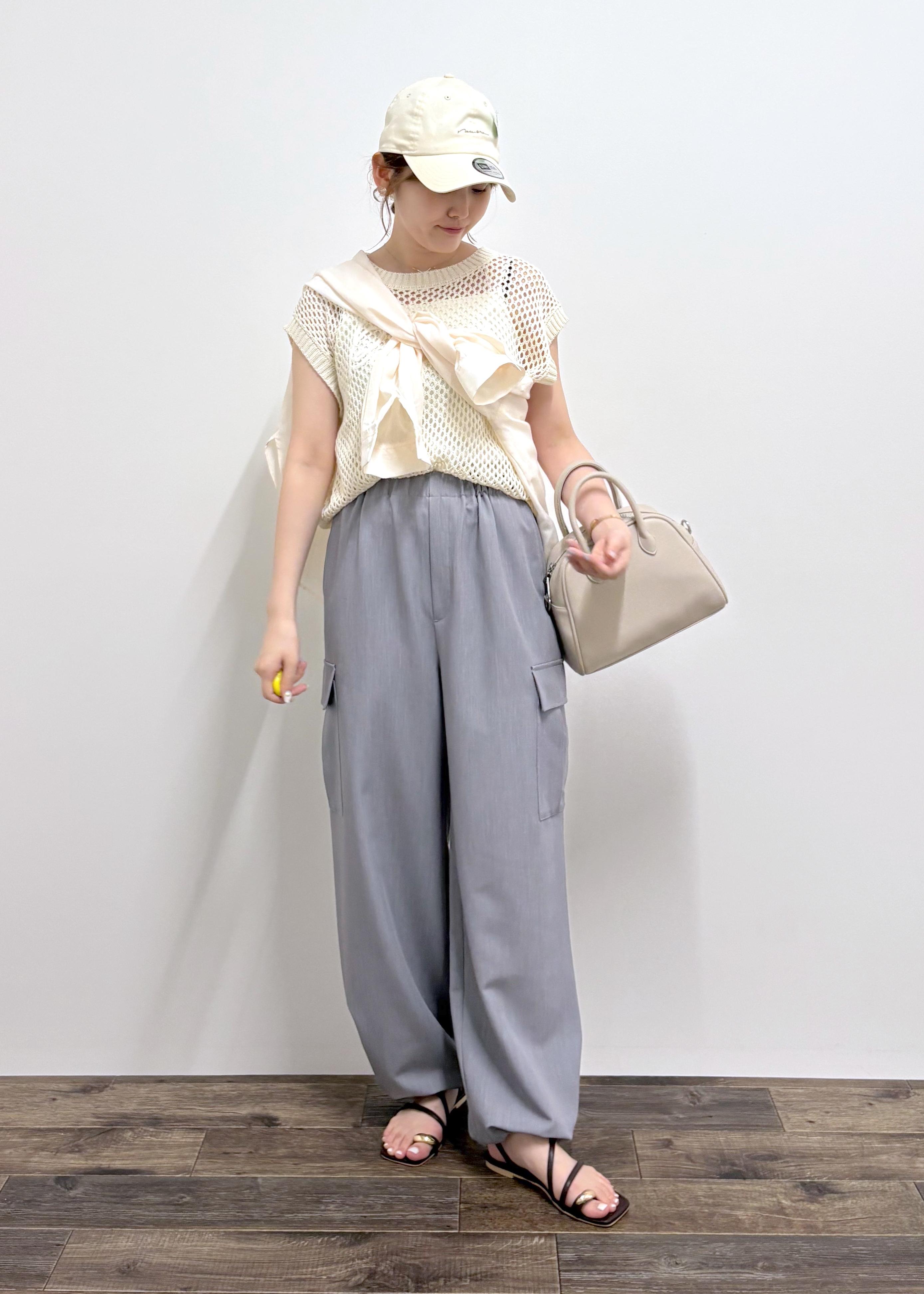 ROPE' PICNICのコード刺繍入りメッシュサマーニットを使ったコーディネートを紹介します。｜Rakuten Fashion(楽天ファッション／旧楽天ブランドアベニュー)5933310