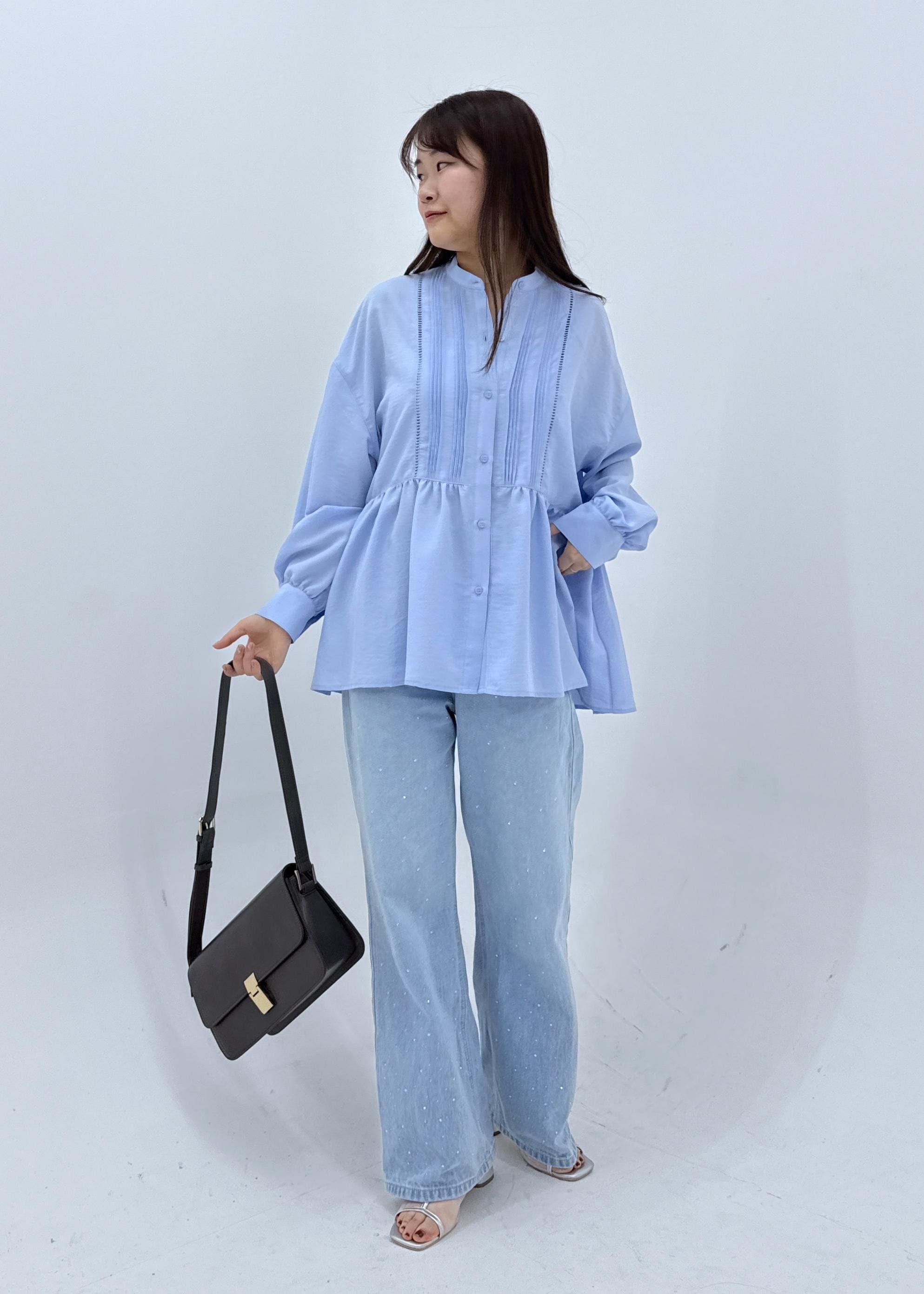 ROPE' PICNICの【UVケア・防シワ】羽織れるピンタックデザインペプラムシャツを使ったコーディネートを紹介します。｜Rakuten Fashion(楽天ファッション／旧楽天ブランドアベニュー)5933307