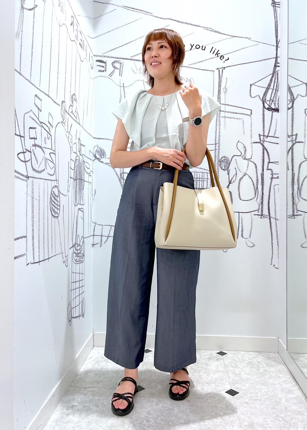 ROPE' PICNICのラッフルスリーブブラウス/通勤対応を使ったコーディネートを紹介します。｜Rakuten Fashion(楽天ファッション／旧楽天ブランドアベニュー)5934281