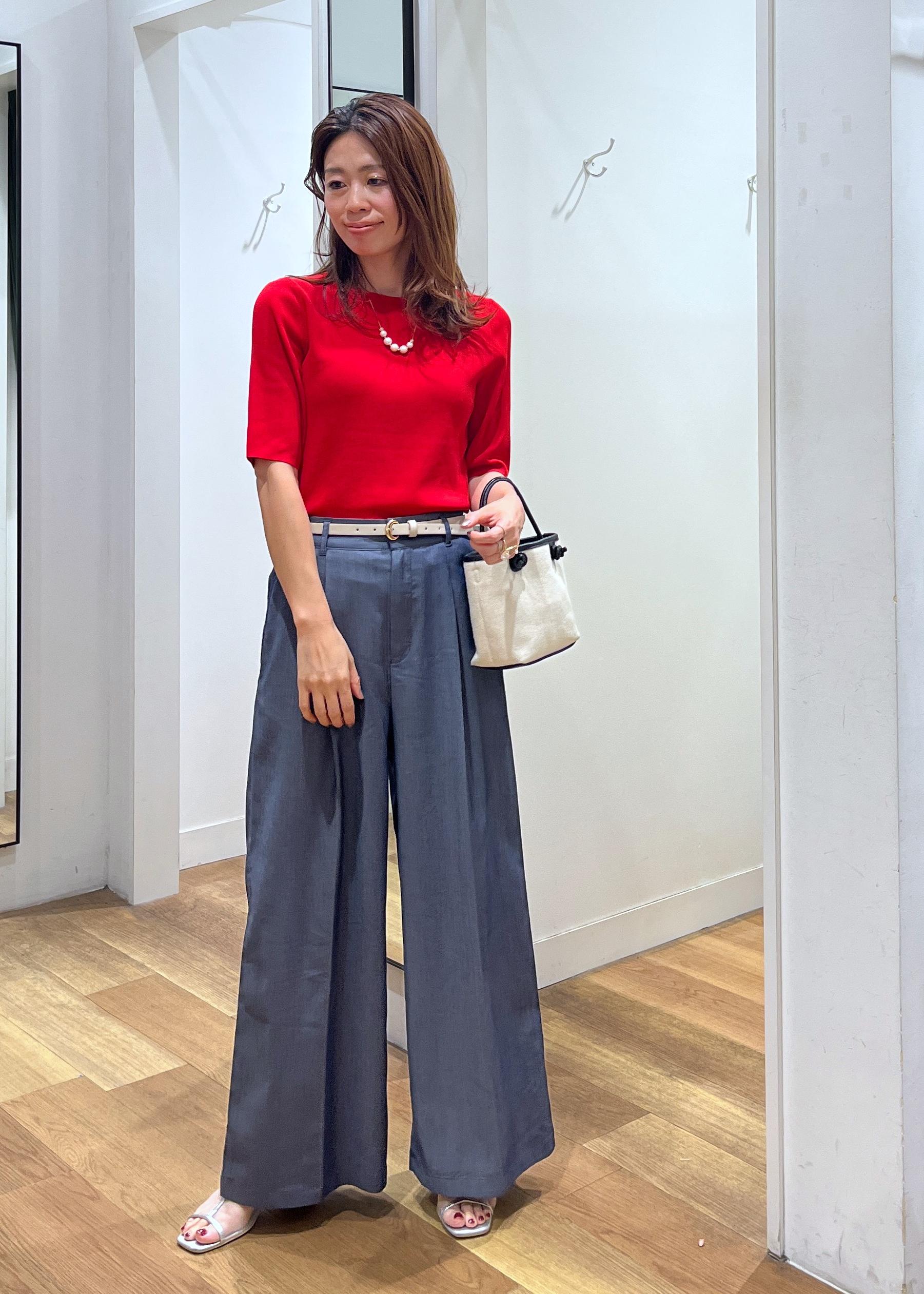 ROPE' PICNICの【UVカット・接触冷感・イージーケア】八方映えニット ハーフスリーブサマーニット/新色追加を使ったコーディネートを紹介します。｜Rakuten Fashion(楽天ファッション／旧楽天ブランドアベニュー)5934283