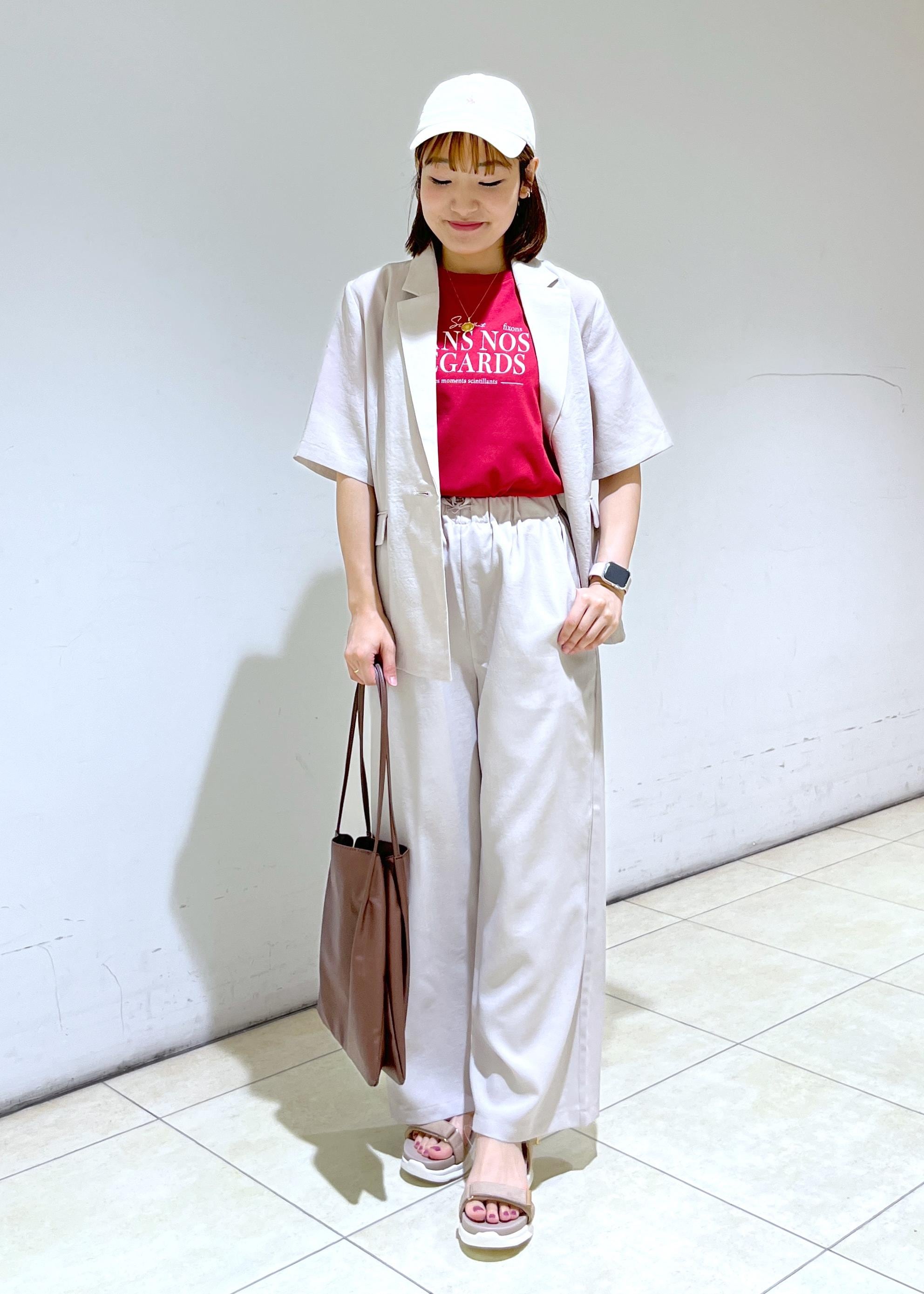 ROPE' PICNICの【接触冷感・吸水速乾・防シワ】エフォートレスリラックスハーフスリーブジャケットを使ったコーディネートを紹介します。｜Rakuten Fashion(楽天ファッション／旧楽天ブランドアベニュー)5934207