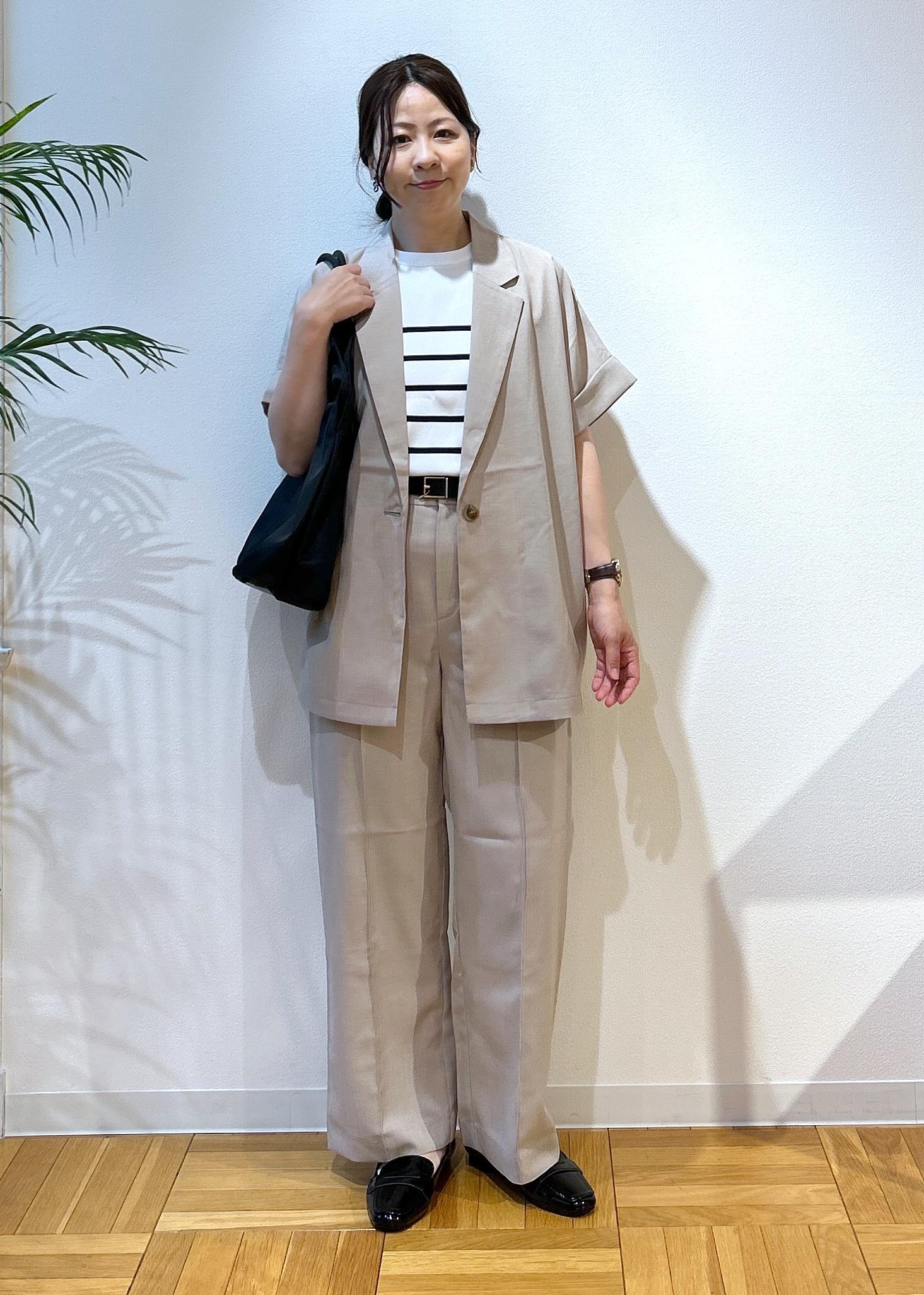 ROPE' PICNICの【接触冷感・UVカット・速乾】【リネンライク・シリーズ】シアーハーフスリーブジャケット/セットアップを使ったコーディネートを紹介します。｜Rakuten Fashion(楽天ファッション／旧楽天ブランドアベニュー)5934212