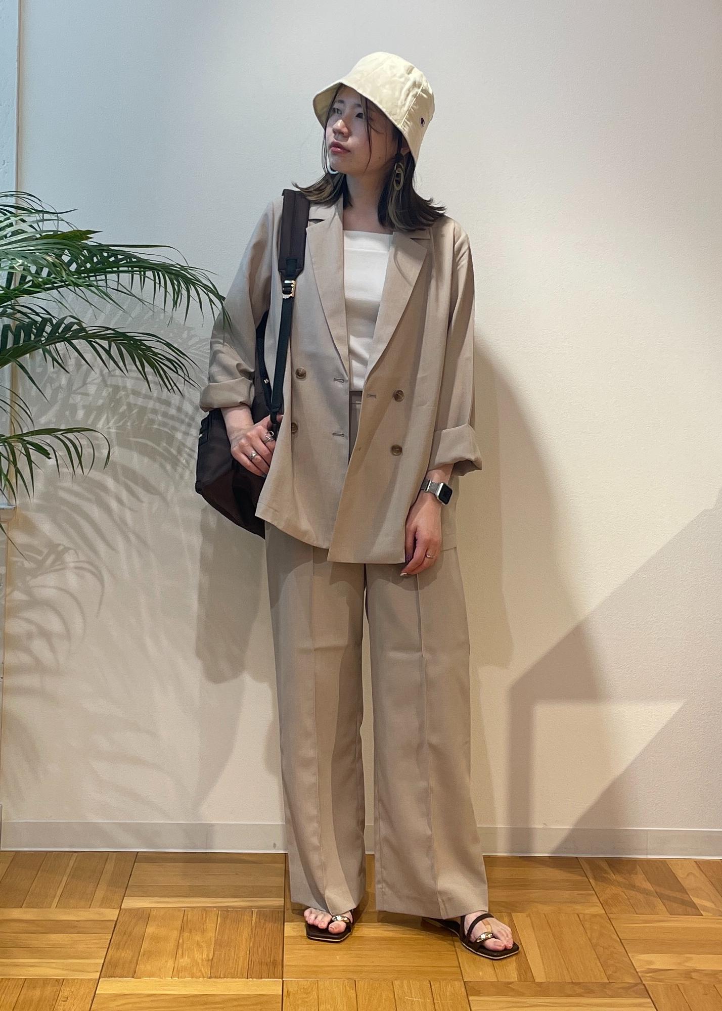 ROPE' PICNICの【接触冷感・UVカット・速乾】【リネンライク・シリーズ】シアーテーラードジャケット/セットアップ対応を使ったコーディネートを紹介します。｜Rakuten Fashion(楽天ファッション／旧楽天ブランドアベニュー)5934214