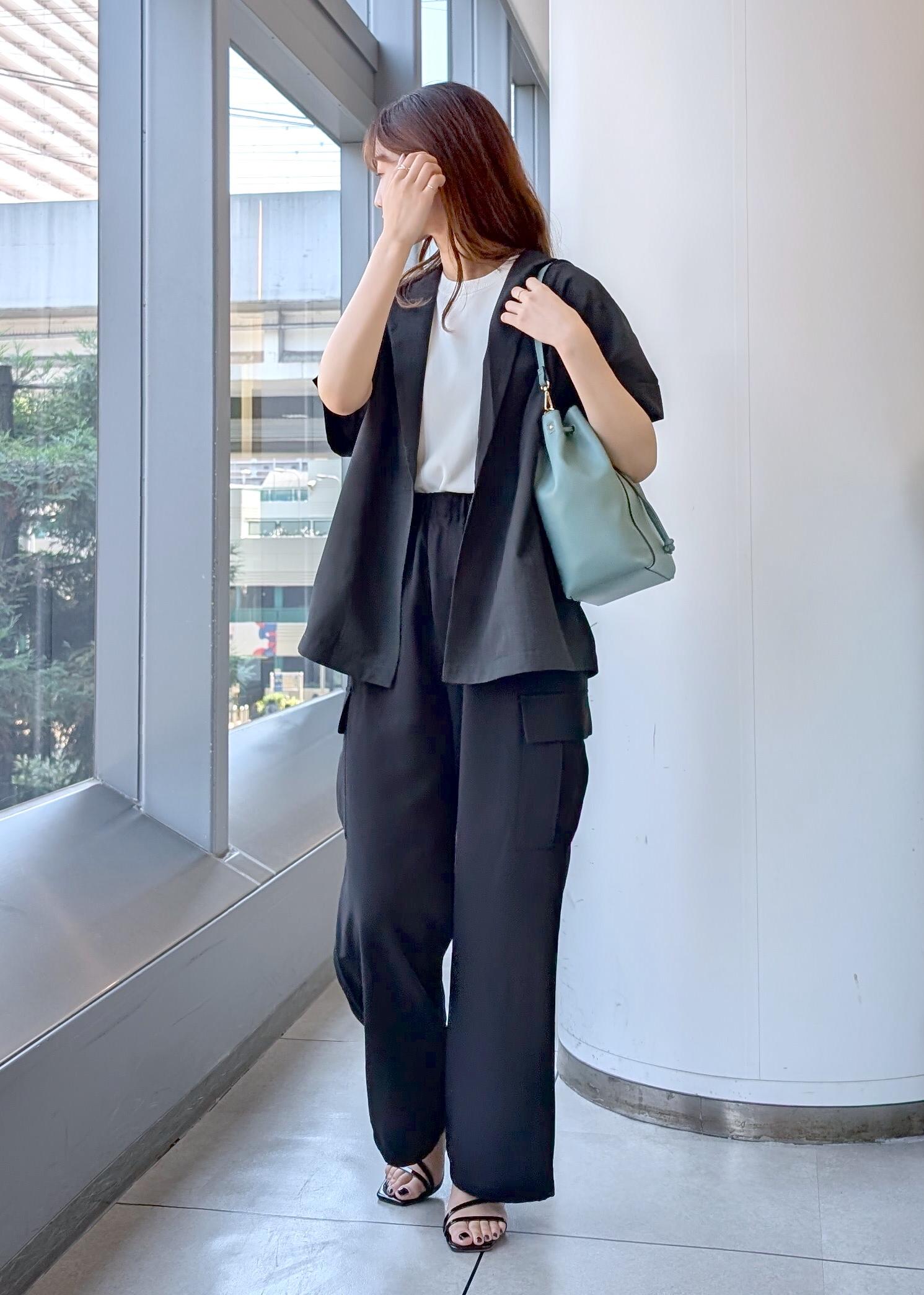 ROPE' PICNICの【接触冷感・UVカット・速乾】【リネンライク・シリーズ】シアーハーフスリーブジャケット/セットアップを使ったコーディネートを紹介します。｜Rakuten Fashion(楽天ファッション／旧楽天ブランドアベニュー)5934217