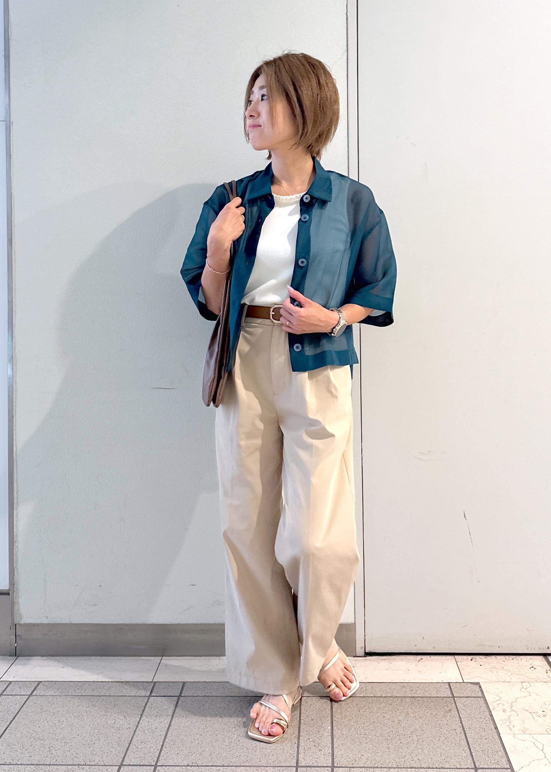 ROPE' PICNICの【接触冷感】ハーフスリーブシアーシャツを使ったコーディネートを紹介します。｜Rakuten Fashion(楽天ファッション／旧楽天ブランドアベニュー)5934220