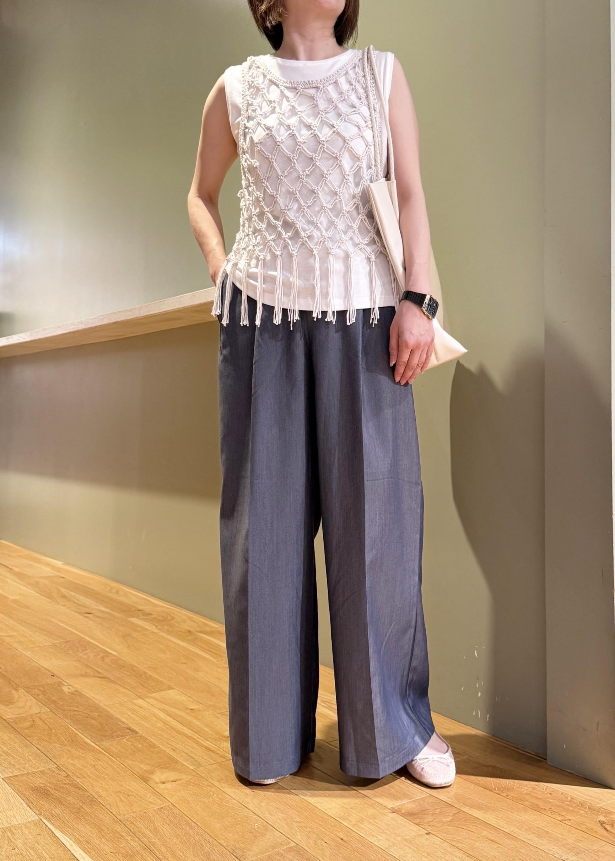 ROPE' PICNICのかぎ針ビスチェ*タンクトップセットを使ったコーディネートを紹介します。｜Rakuten Fashion(楽天ファッション／旧楽天ブランドアベニュー)5934222