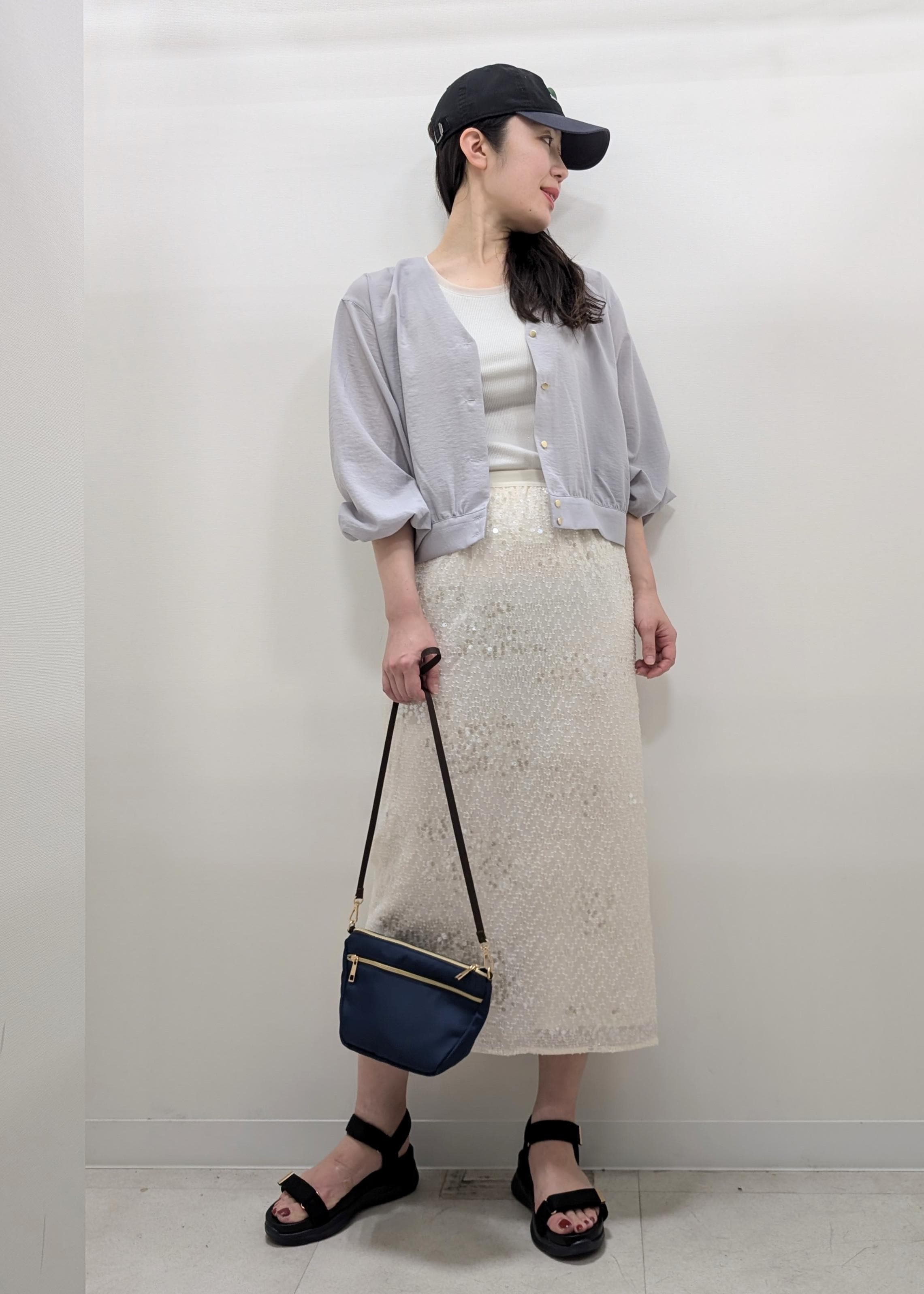 ROPE' PICNICのブラウスカーディガンを使ったコーディネートを紹介します。｜Rakuten Fashion(楽天ファッション／旧楽天ブランドアベニュー)5934226