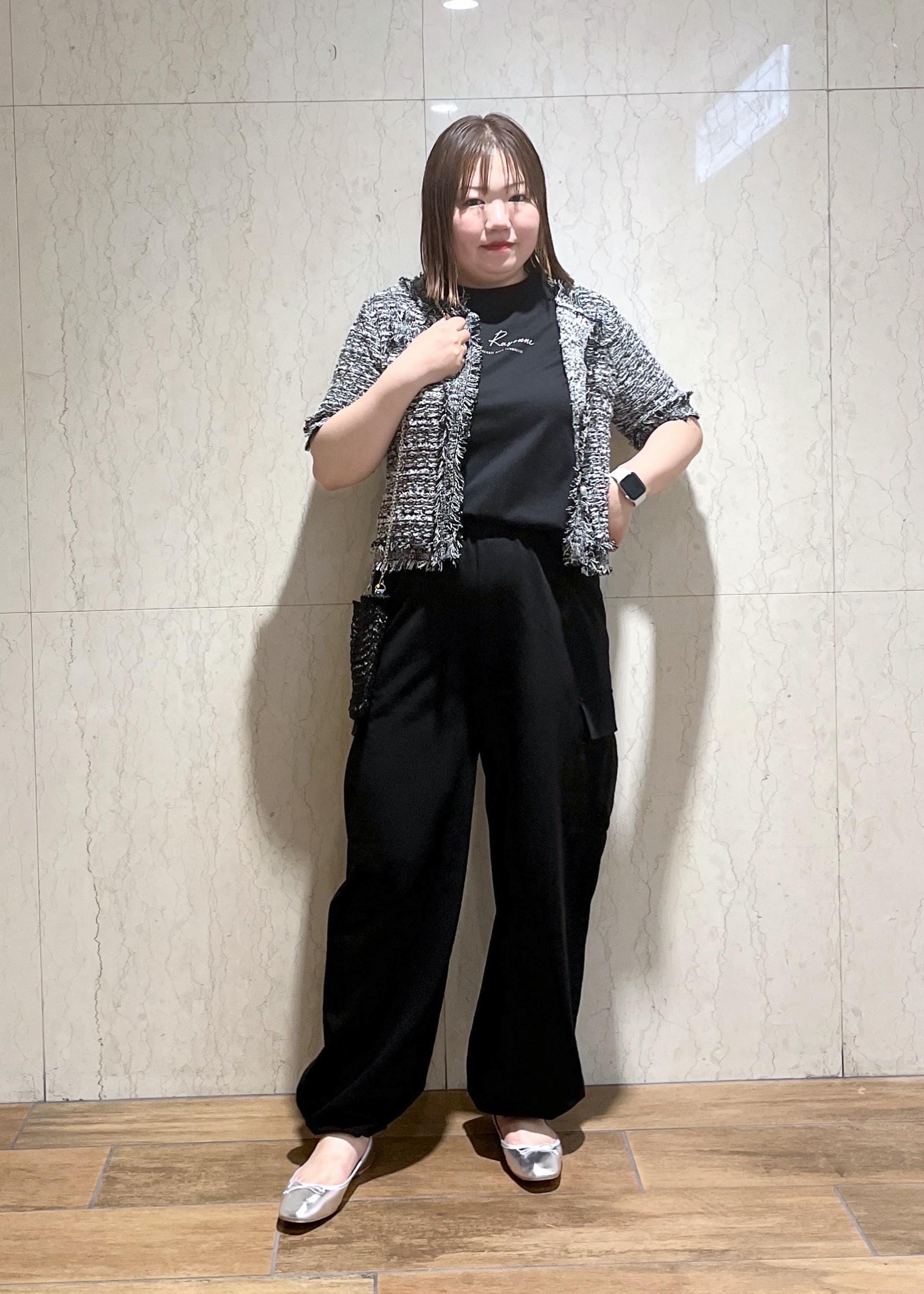 ROPE' PICNICの【サマー・ツイード】ハーフスリーブカーディガンを使ったコーディネートを紹介します。｜Rakuten Fashion(楽天ファッション／旧楽天ブランドアベニュー)5934232