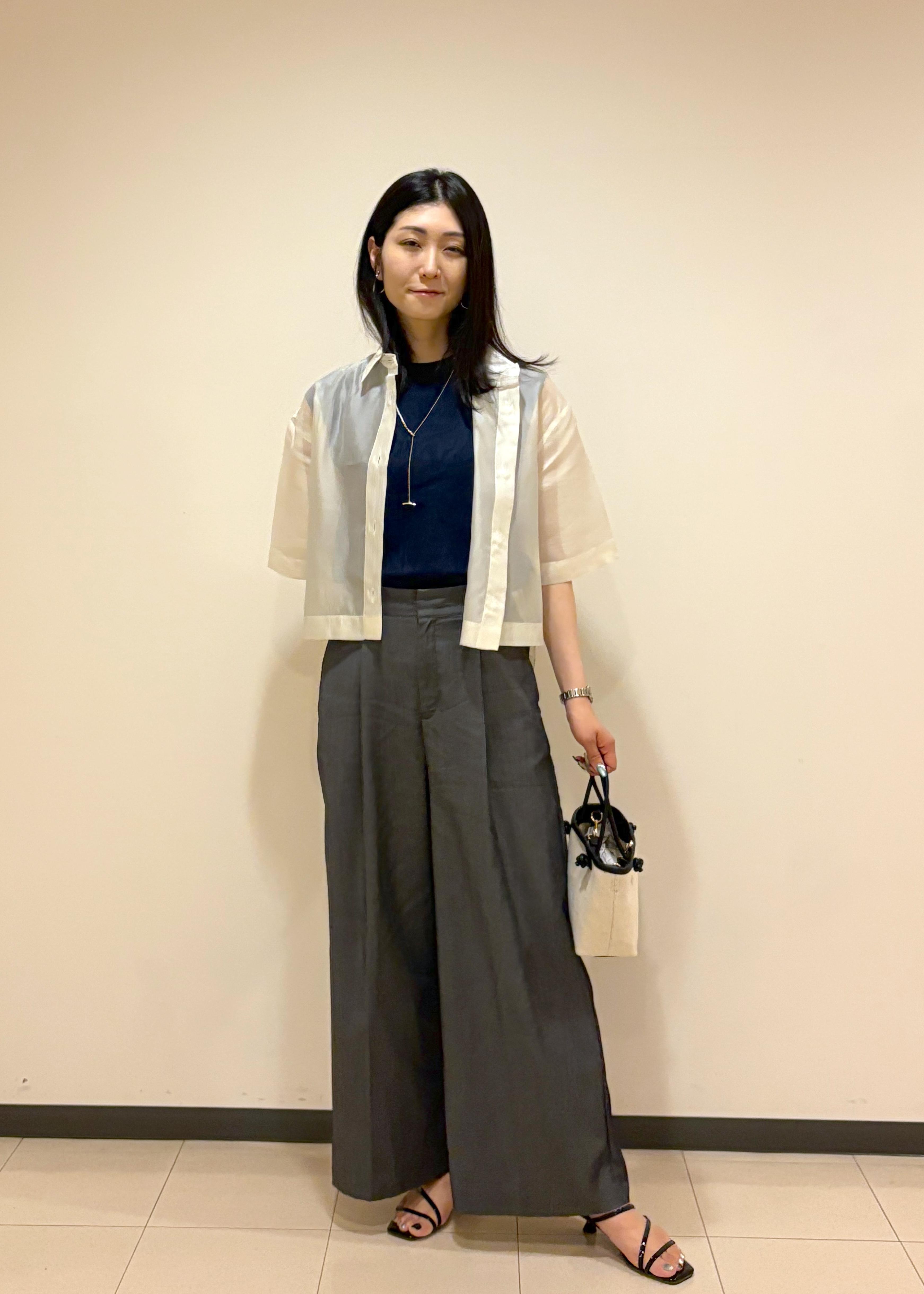 ROPE' PICNICの【接触冷感】ハーフスリーブシアーシャツを使ったコーディネートを紹介します。｜Rakuten Fashion(楽天ファッション／旧楽天ブランドアベニュー)5934234