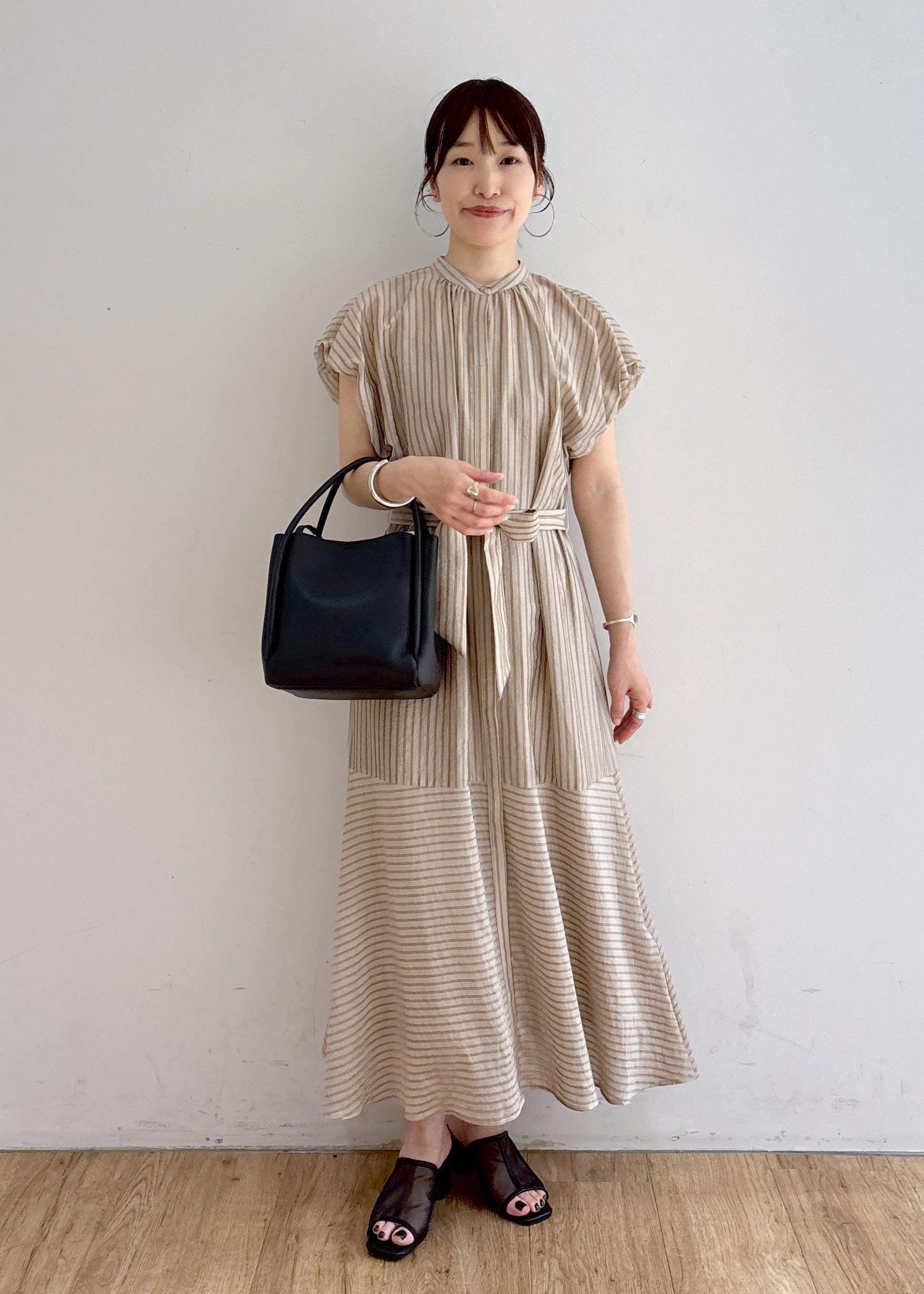 ROPE' PICNICのemurシアードビーストライプシャツワンピを使ったコーディネートを紹介します。｜Rakuten Fashion(楽天ファッション／旧楽天ブランドアベニュー)5934244