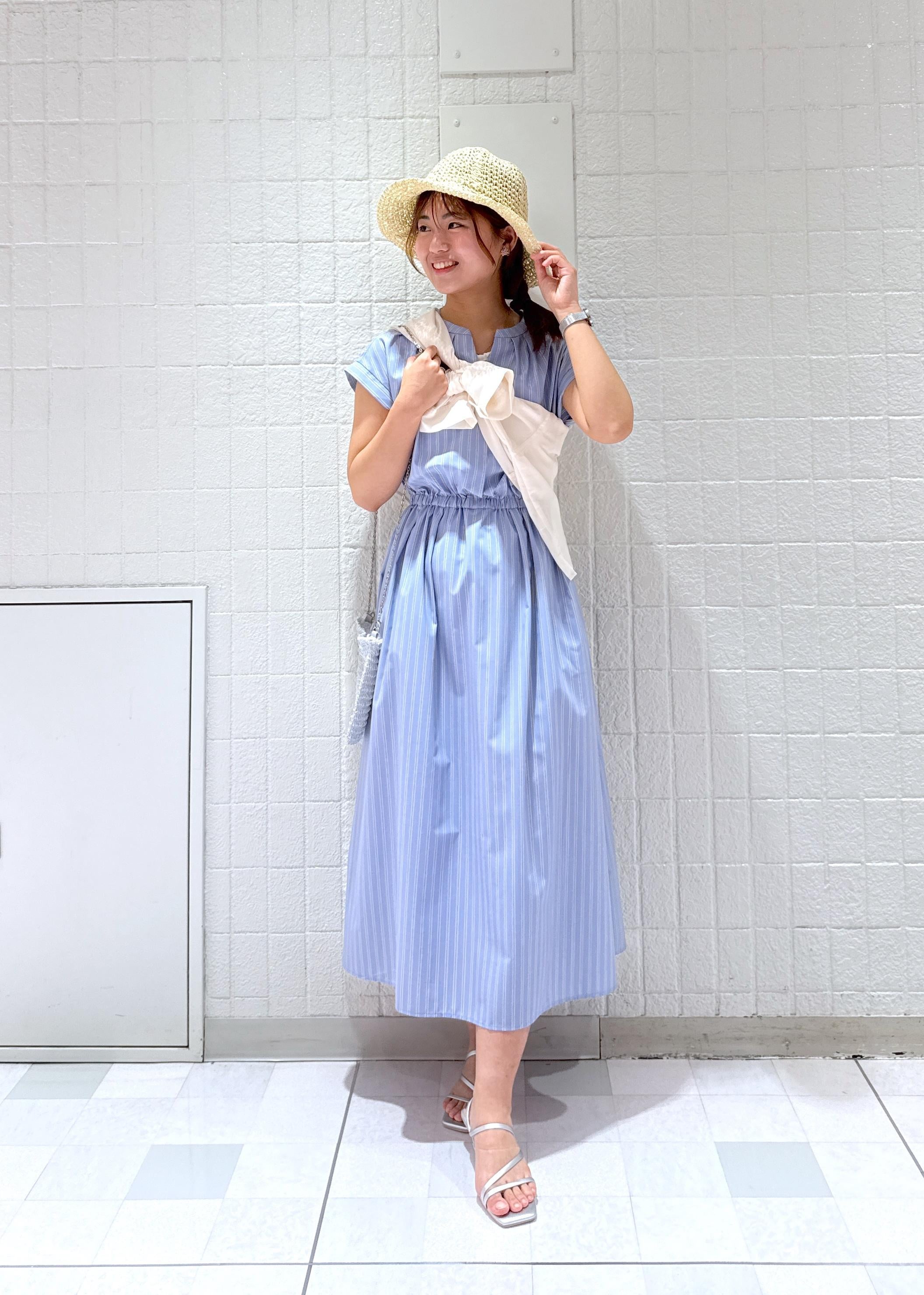 ROPE' PICNICの【UVカット・接触冷感・イージーケア】スキッパーシャツワンピースを使ったコーディネートを紹介します。｜Rakuten Fashion(楽天ファッション／旧楽天ブランドアベニュー)5934246