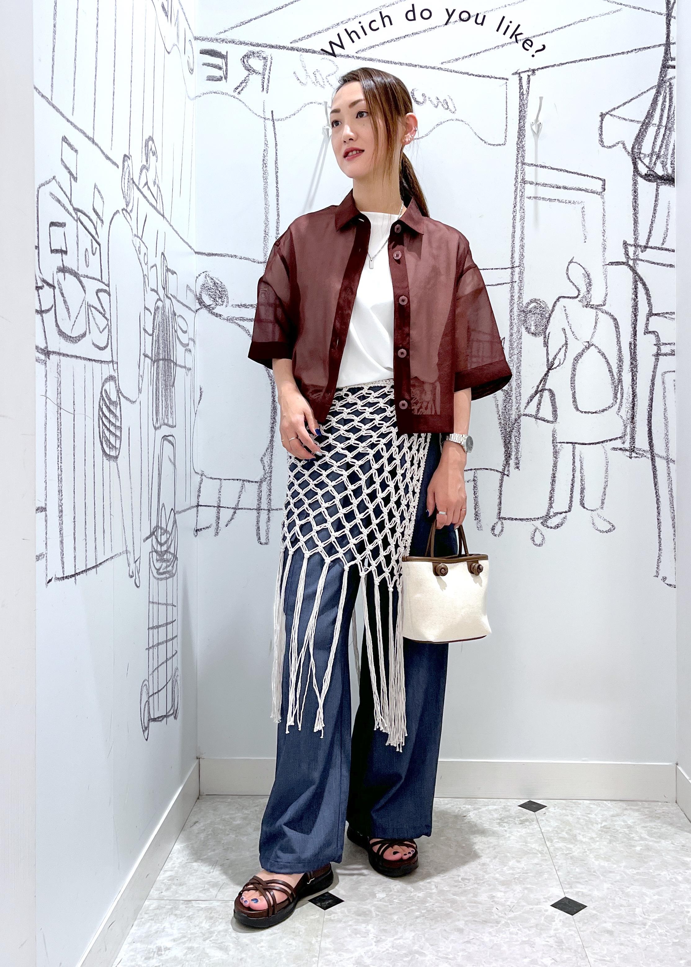 ROPE' PICNICの【接触冷感】ハーフスリーブシアーシャツを使ったコーディネートを紹介します。｜Rakuten Fashion(楽天ファッション／旧楽天ブランドアベニュー)5934249