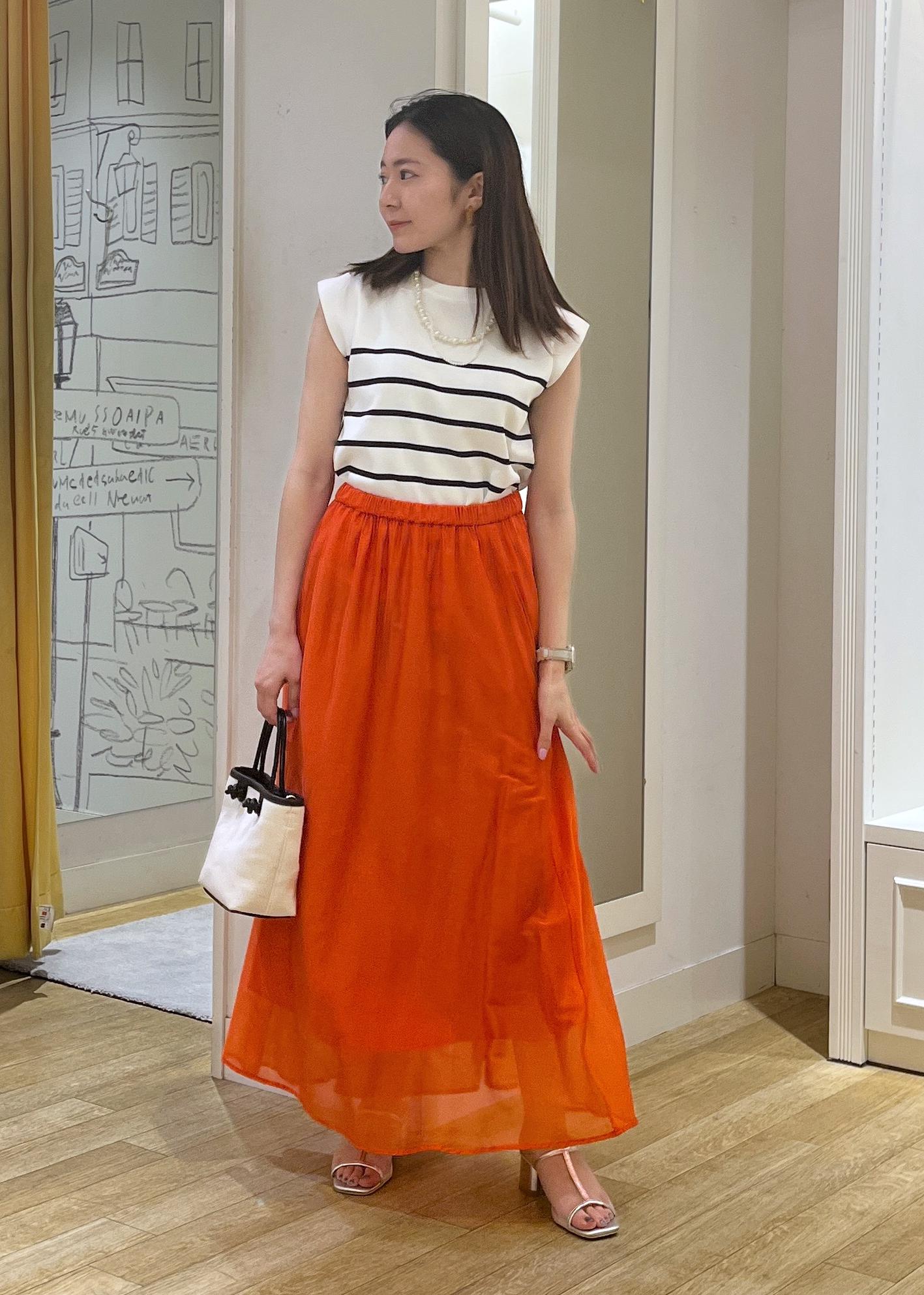 ROPE' PICNICの【UVカット・接触冷感・イージーケア】八方映えニット ゼロスリーブニットプルオーバーを使ったコーディネートを紹介します。｜Rakuten Fashion(楽天ファッション／旧楽天ブランドアベニュー)5934251