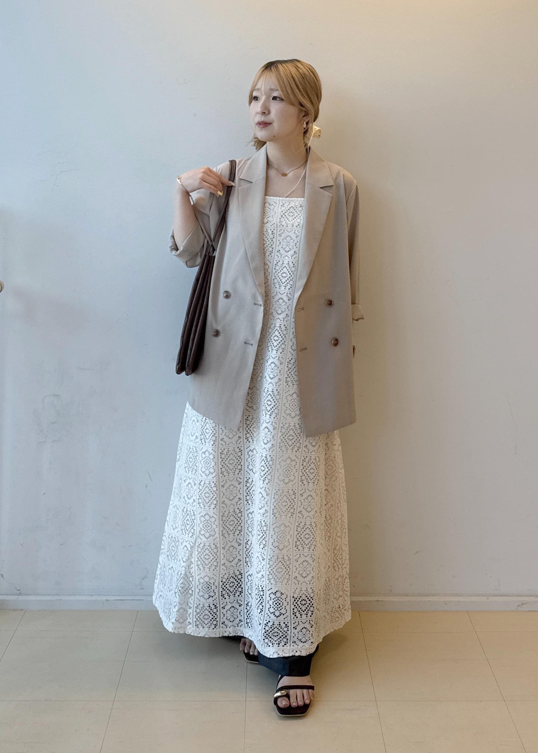 ROPE' PICNICの【接触冷感・UVカット・速乾】【リネンライク・シリーズ】シアーハーフスリーブジャケット/セットアップを使ったコーディネートを紹介します。｜Rakuten Fashion(楽天ファッション／旧楽天ブランドアベニュー)5934262