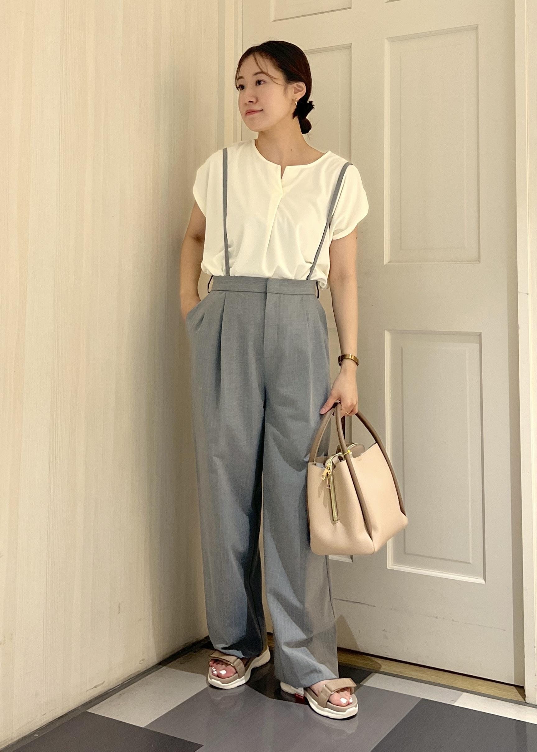 ROPE' PICNICのカットジョーゼットスキッパートップスを使ったコーディネートを紹介します。｜Rakuten Fashion(楽天ファッション／旧楽天ブランドアベニュー)5934272