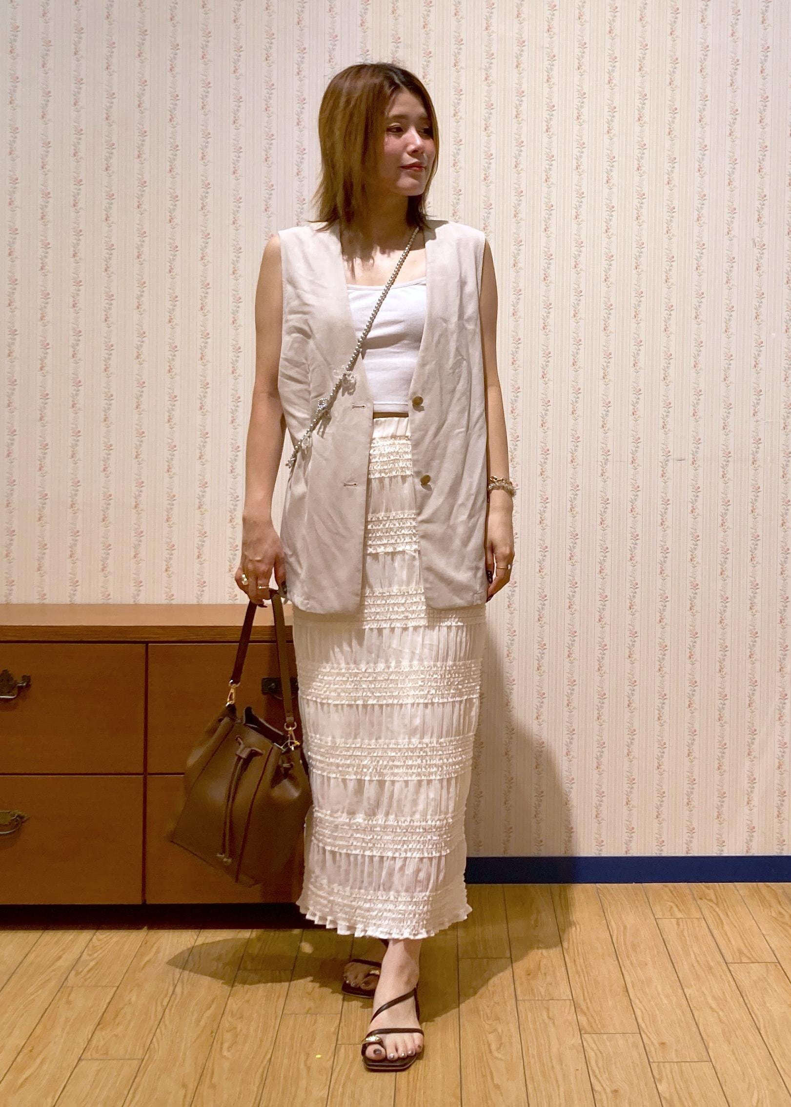 ROPE' PICNICの【抗菌防臭・接触冷感・UVカット】カナパノースーリーブジレ/セットアップ対応を使ったコーディネートを紹介します。｜Rakuten Fashion(楽天ファッション／旧楽天ブランドアベニュー)5960828